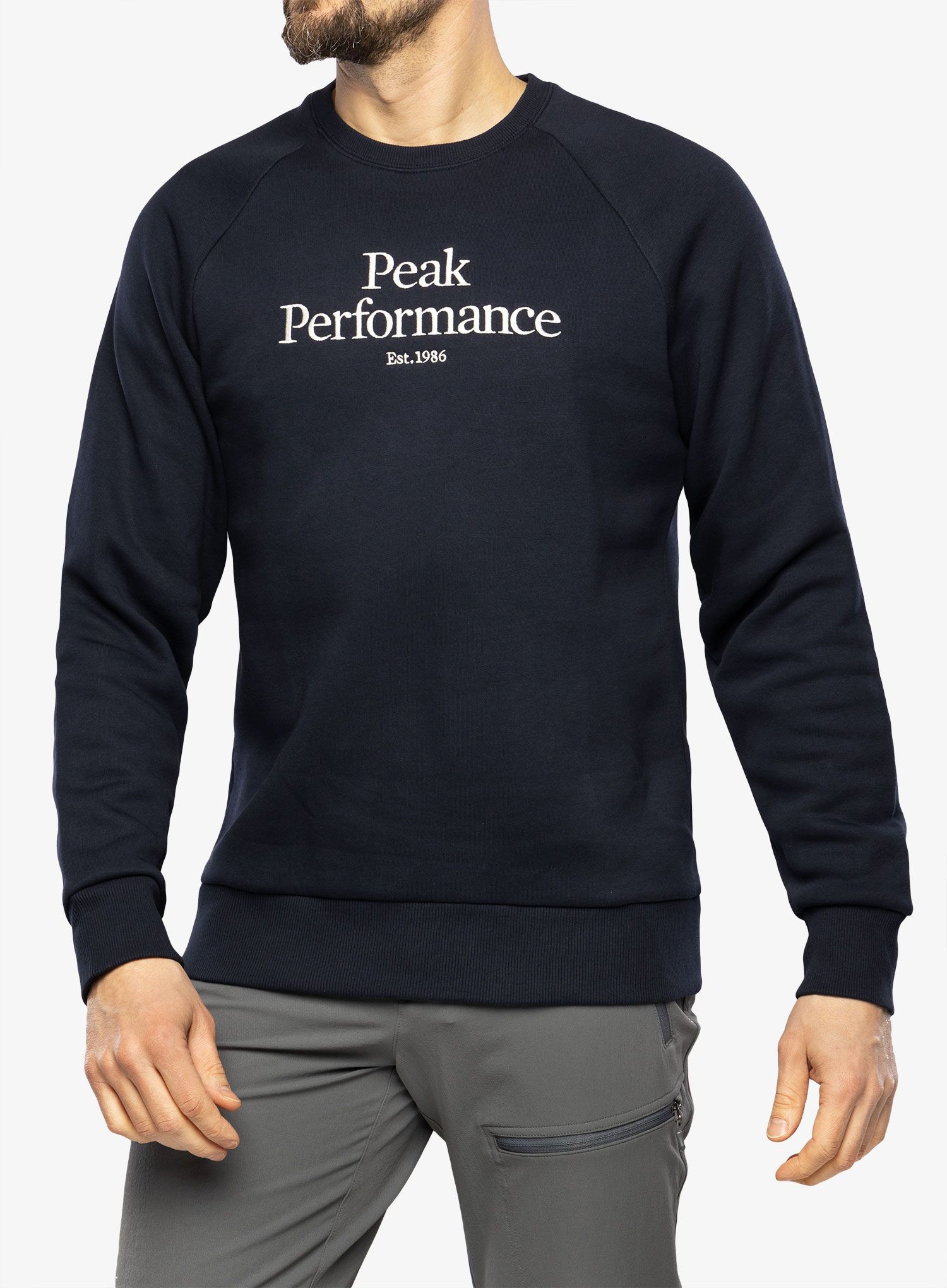 Moška jopica Peak Performance Original Crew - blue shadow