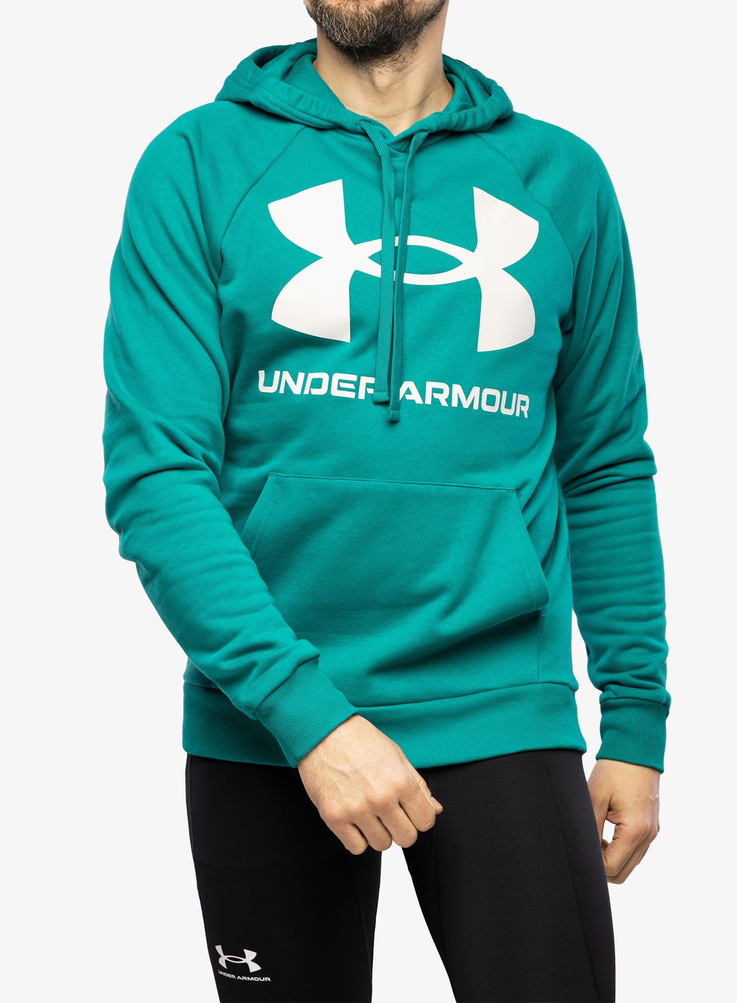 Moška jopica Under Armour Rival Fleece Big Logo HD - coastal teal/onyx white