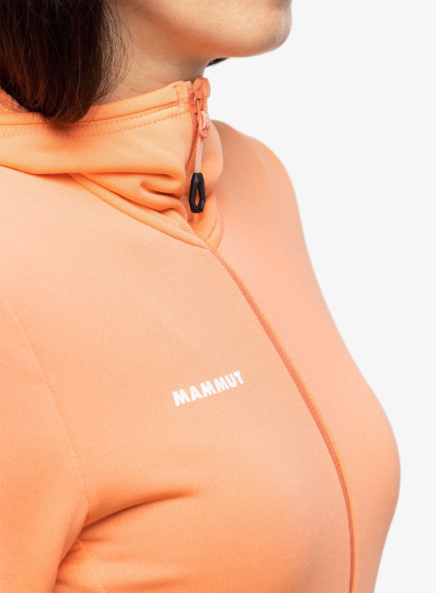 Ženski flis Mammut Aconcagua Light ML Hooded Jacket - salmon