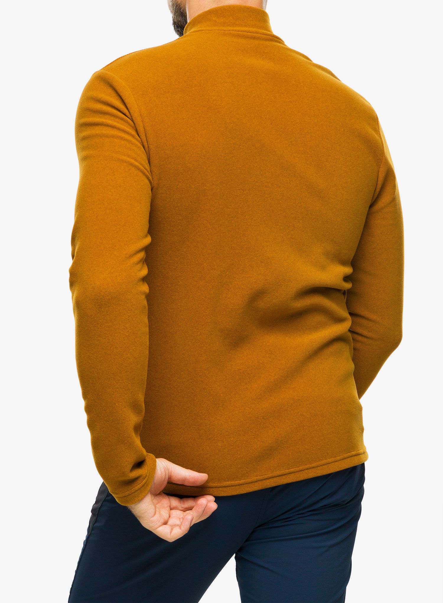 Moški flis Odlo Roy Mid Layer Full Zip - honey ginger/monks robe