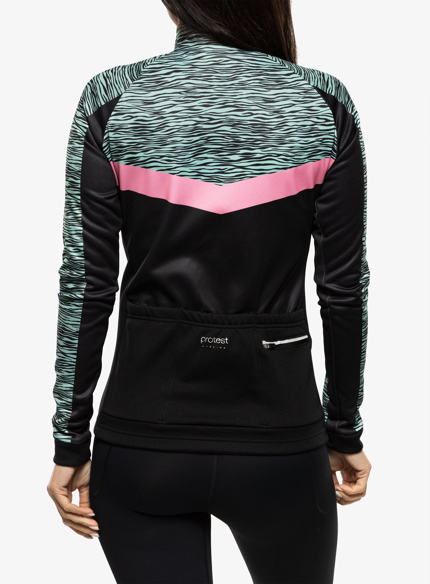 Ženska kolesarska jopa Protest Prtalmonds Cycling Jacket Long Sleeves - true black