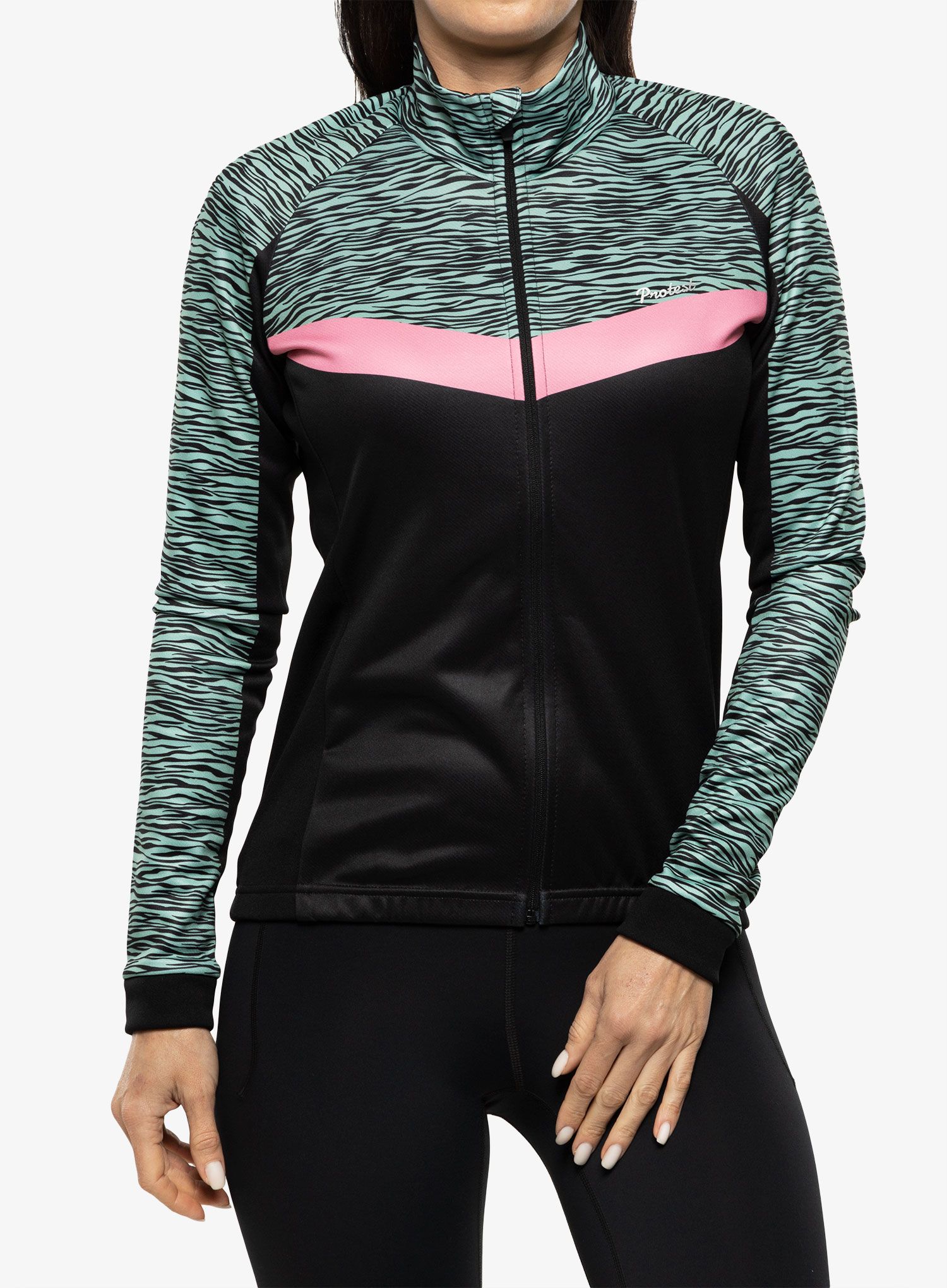 Ženska kolesarska jopa Protest Prtalmonds Cycling Jacket Long Sleeves - true black