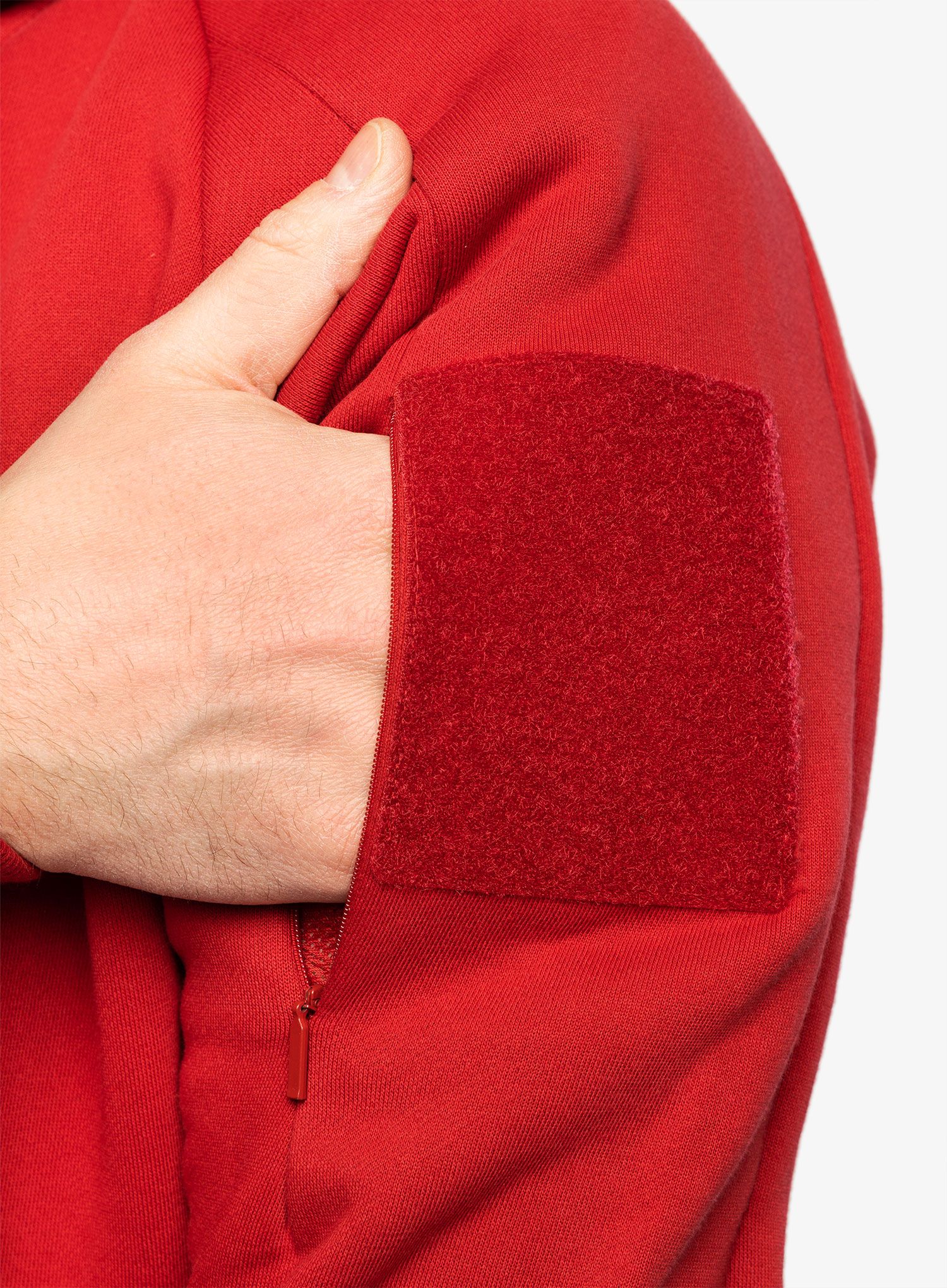 Taktična jopica Helikon-Tex Urban Tactical Hoodie Lite Full Zip - red