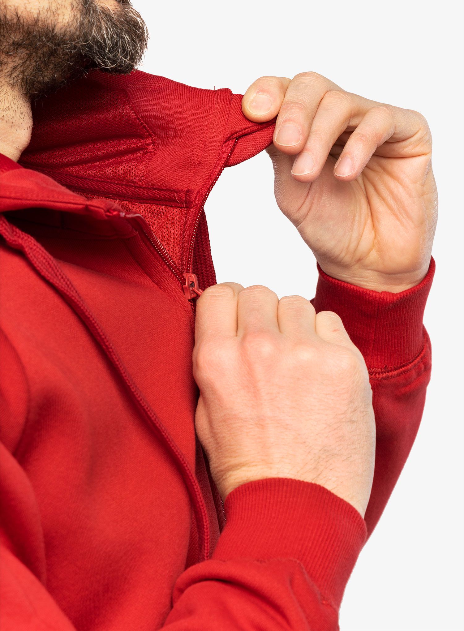 Taktična jopica Helikon-Tex Urban Tactical Hoodie Lite Full Zip - red