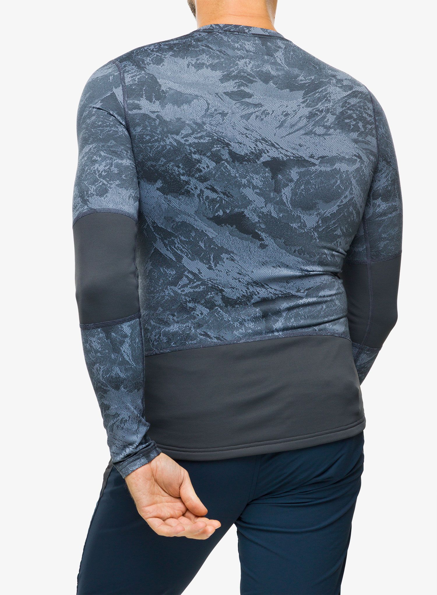 Termo flis jopa Odlo Whistler Eco BL Top Crew Neck LS - folkstone gray/india ink