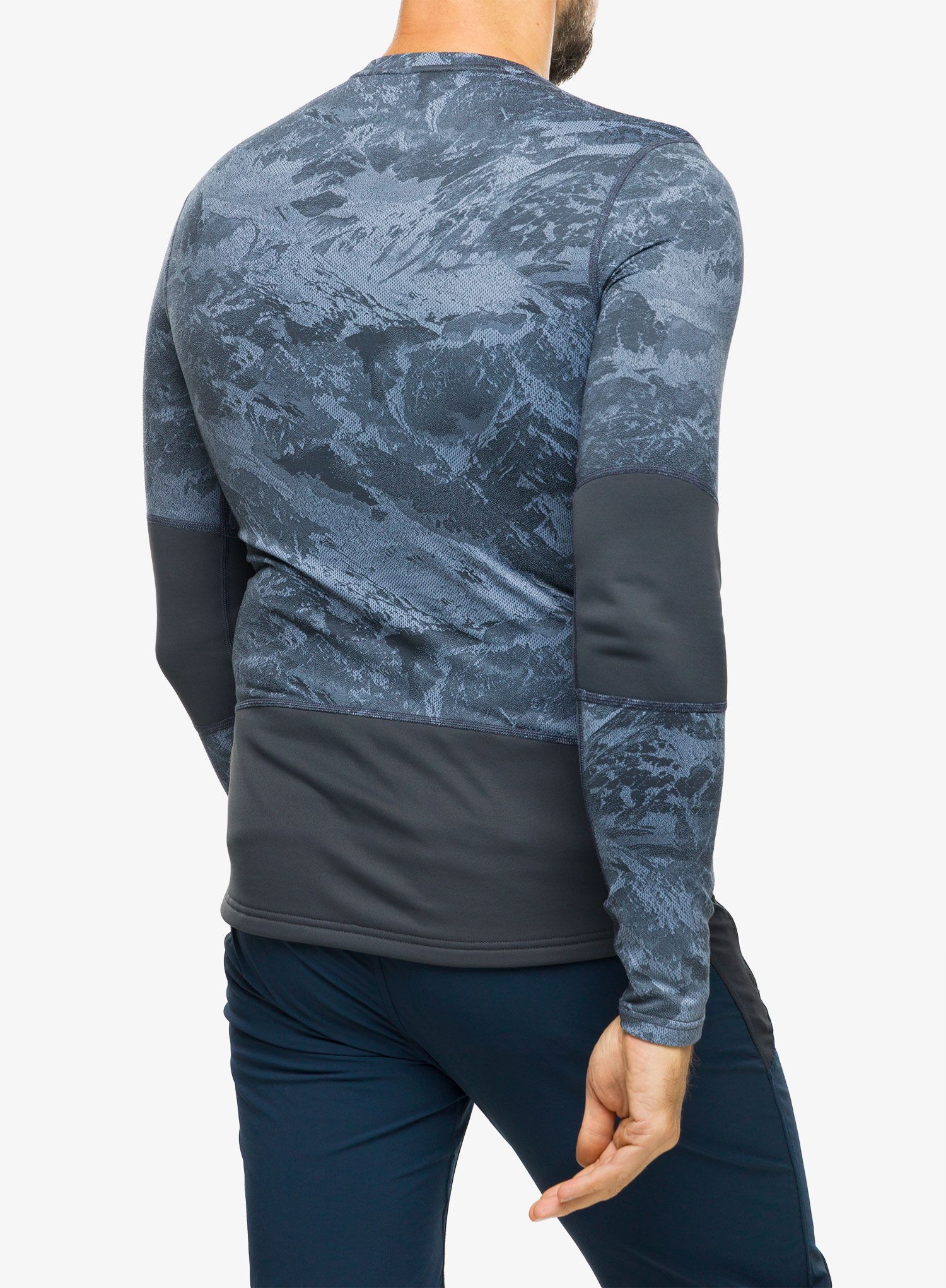 Termo flis jopa Odlo Whistler Eco BL Top Crew Neck LS - folkstone gray/india ink