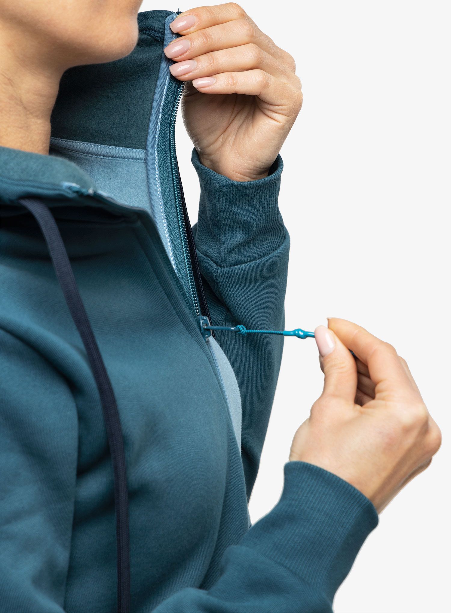 Ženska plezalna jopa Wild Country Flow Hoody - petrol