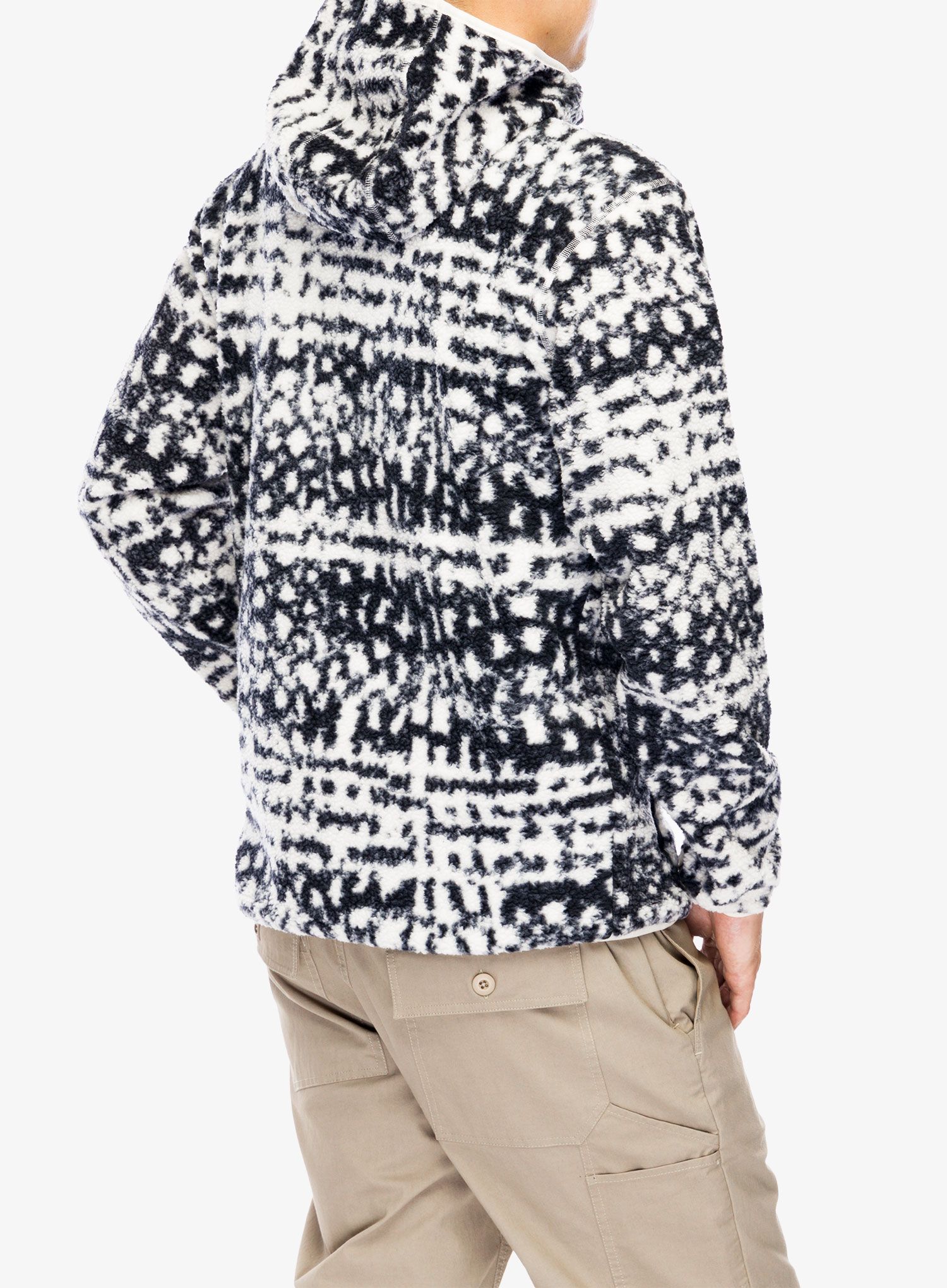 Jopica s kapuco Columbia Helvetia II Printed Hoodie - black stippled stripe