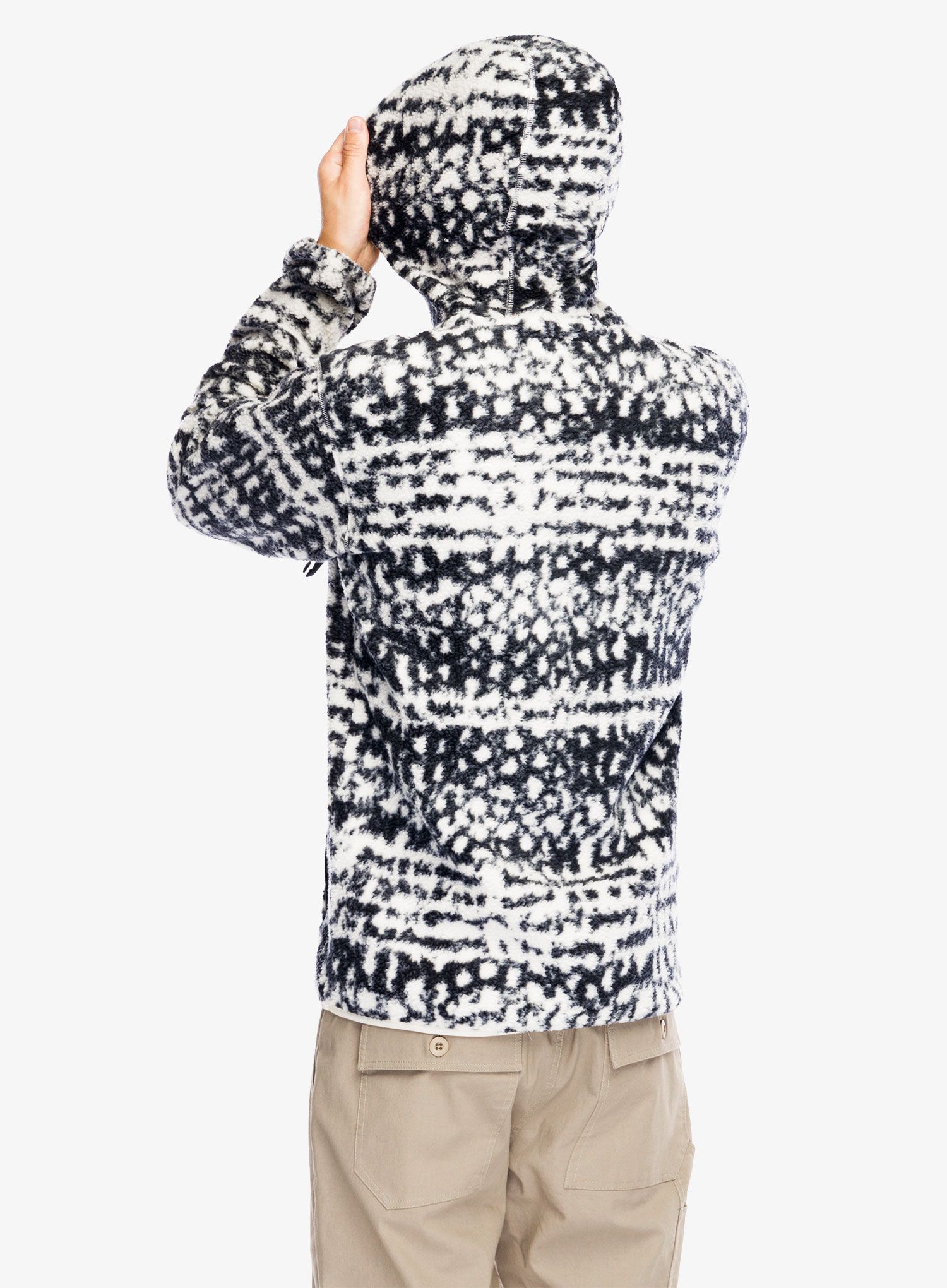 Jopica s kapuco Columbia Helvetia II Printed Hoodie - black stippled stripe