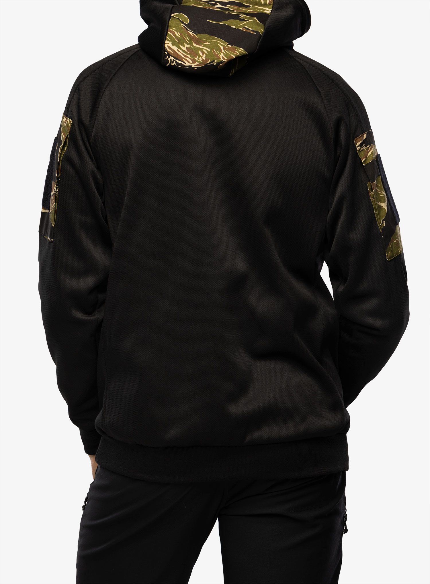Jopica s kapuco Helikon-Tex Rouge Hoodie Full Zip - black/tiger stripe