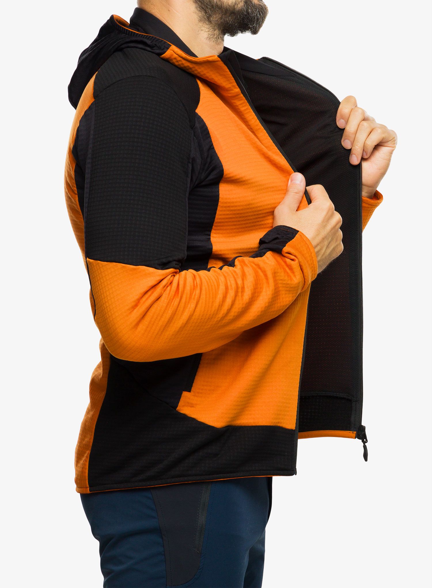 Jopica s kapuco Montura Stretch Color 2 Maglia - mandarine