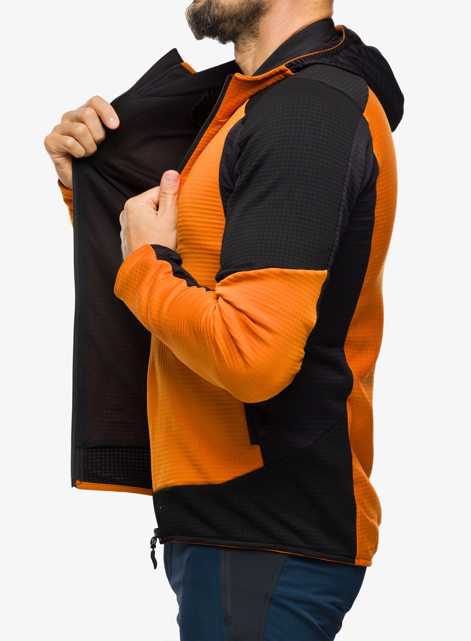 Jopica s kapuco Montura Stretch Color 2 Maglia - mandarine