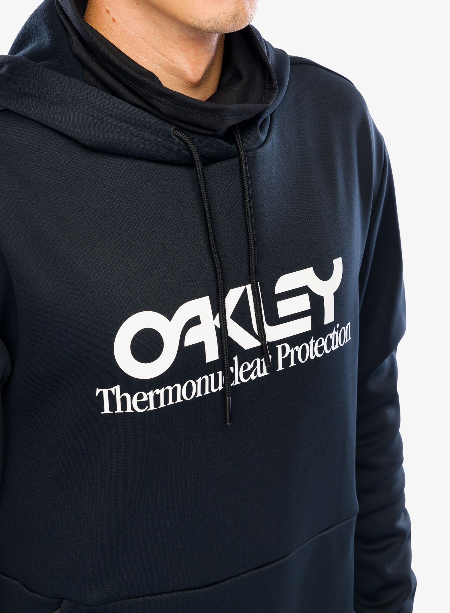 Jopica s kapuco Oakley Rider Long 2.0 Hoodie - black/white