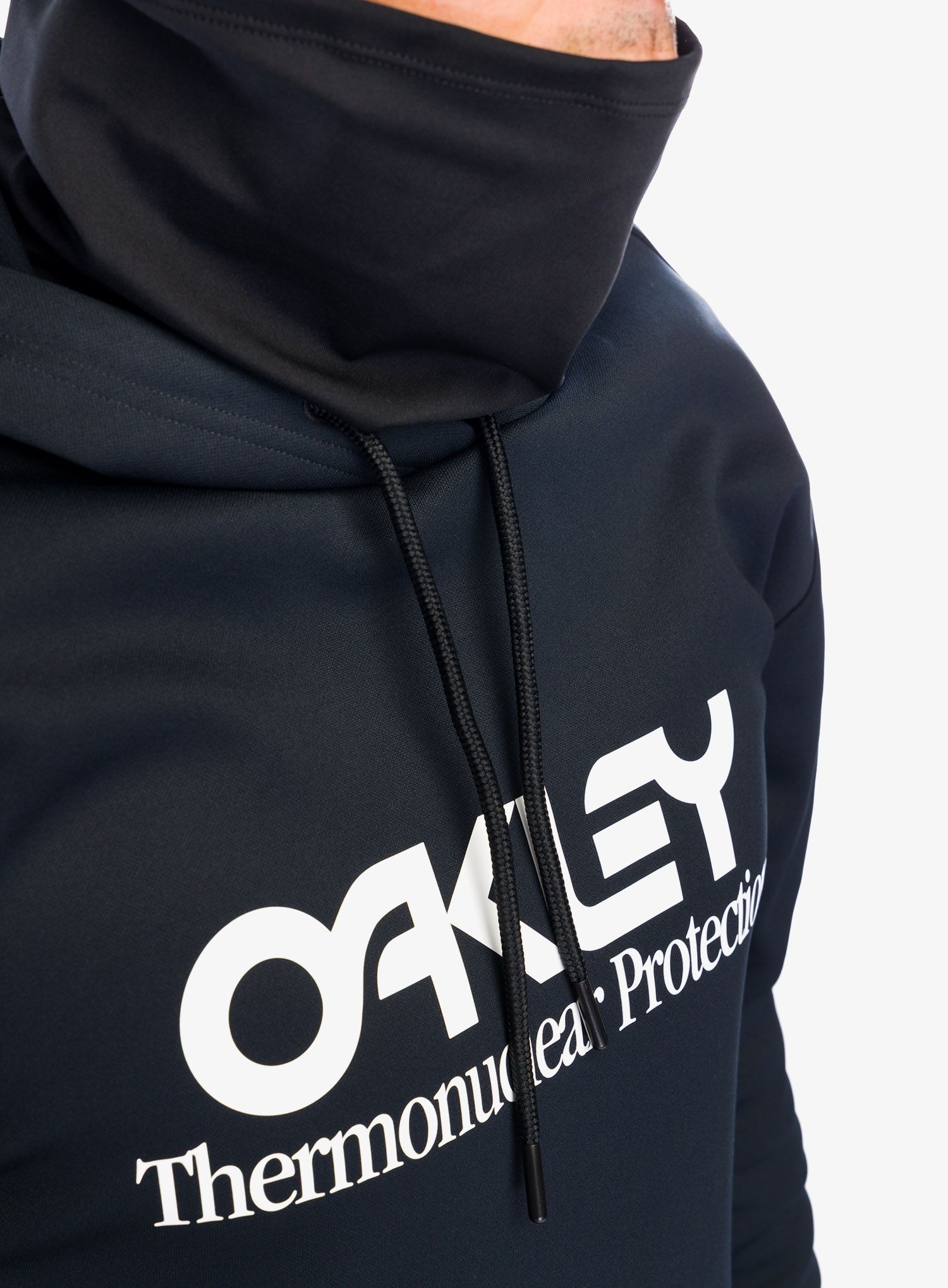 Jopica s kapuco Oakley Rider Long 2.0 Hoodie - black/white