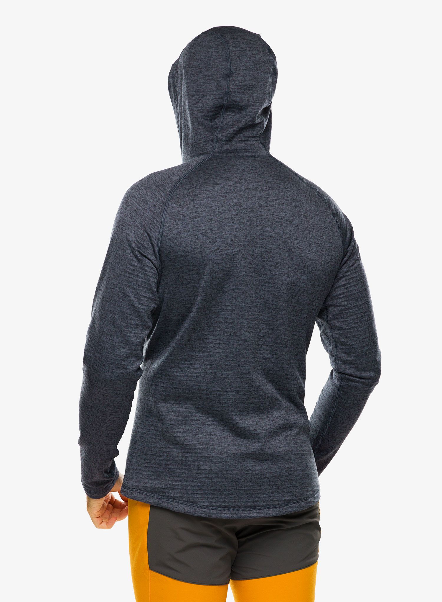 Jopica s kapuco Odlo Tencia Mid Layer Hoody Full Zip - india ink melange