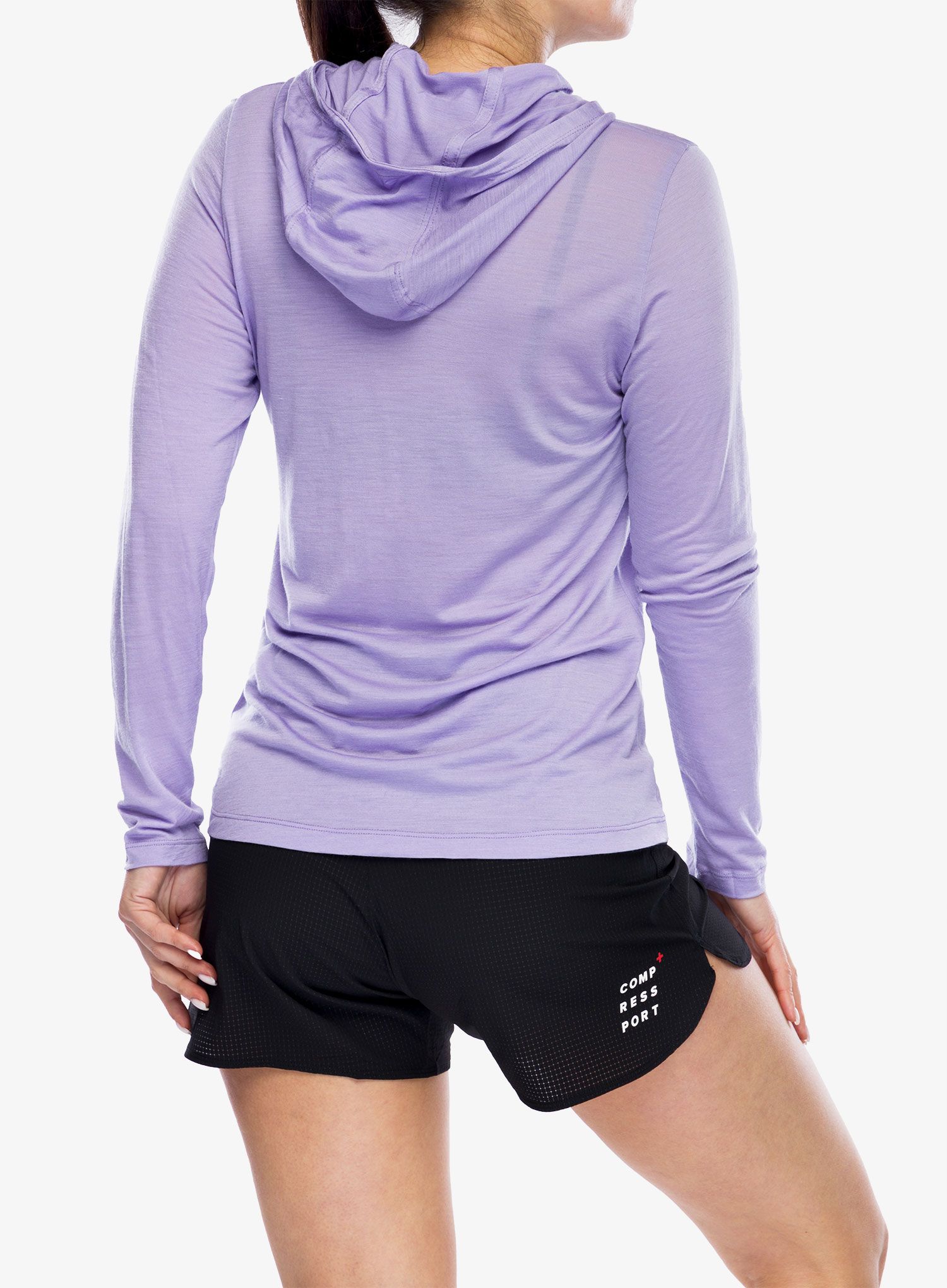 Ženska jopa s kapuco Smartwool Active Ultralite Hoodie - ultra violet