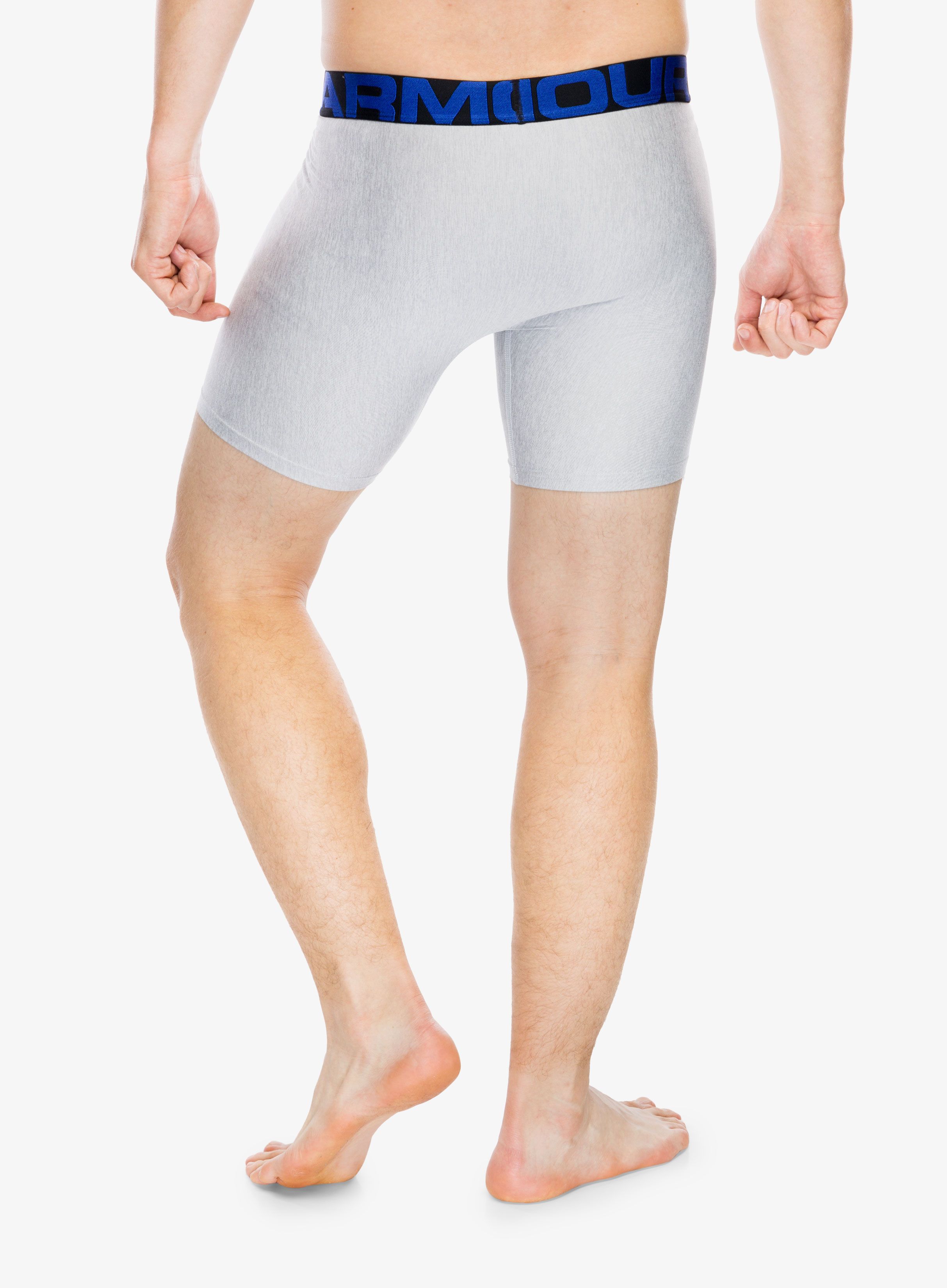 Moške boksarice Under Armour Tech 6in 2 Pack - academy/mod gray light heather
