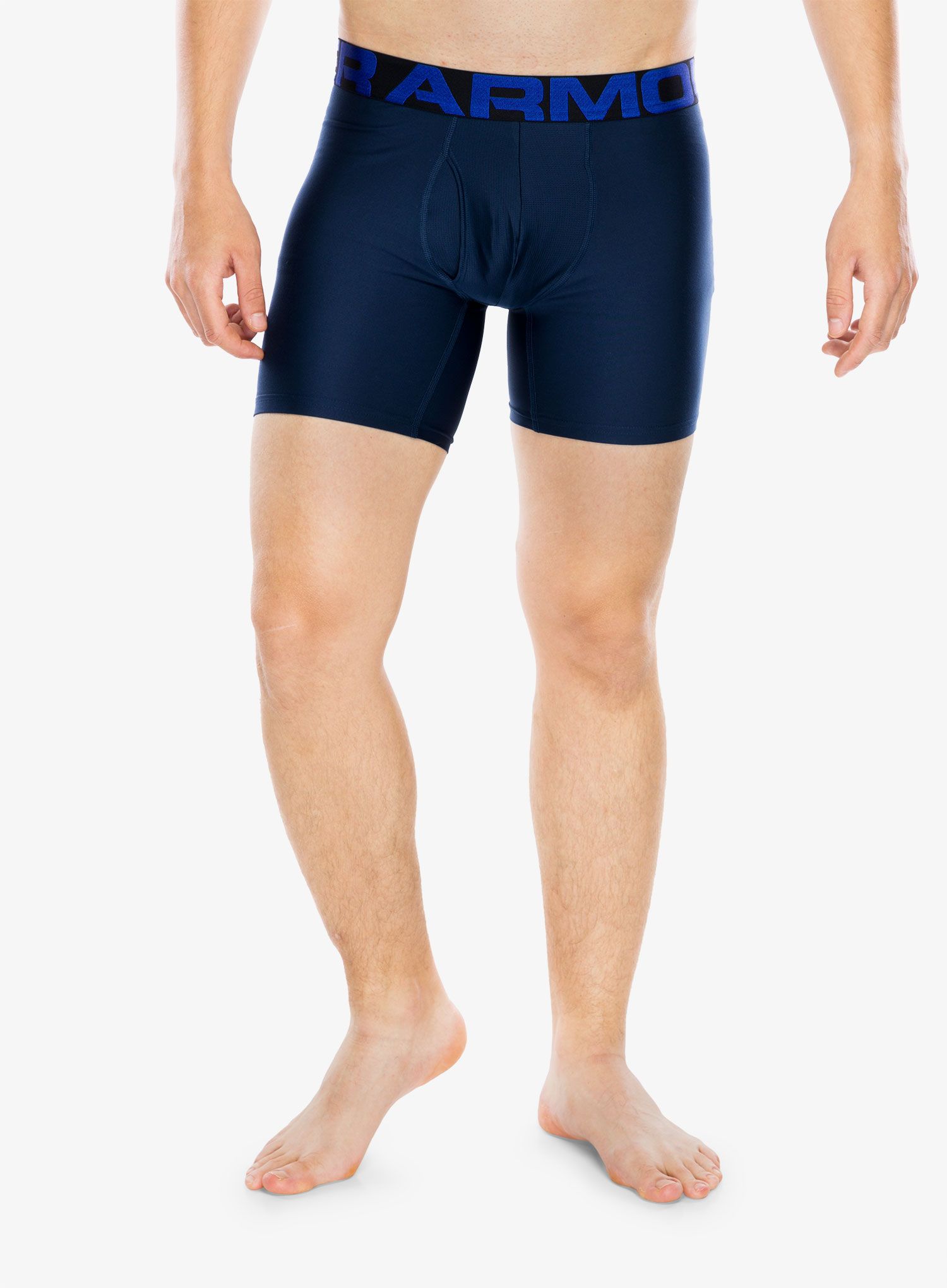 Moške boksarice Under Armour Tech 6in 2 Pack - academy/mod gray light heather