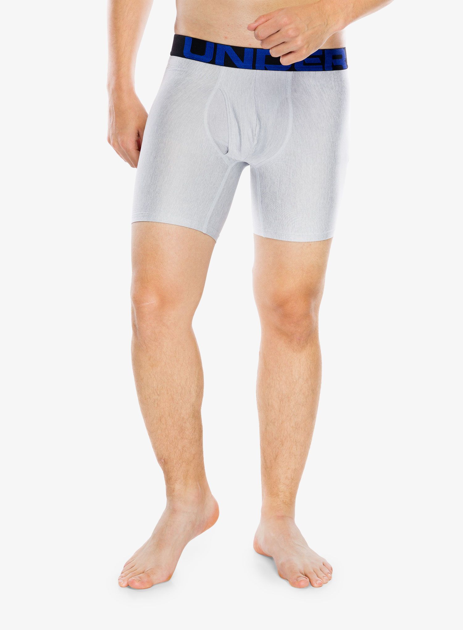 Moške boksarice Under Armour Tech 6in 2 Pack - academy/mod gray light heather