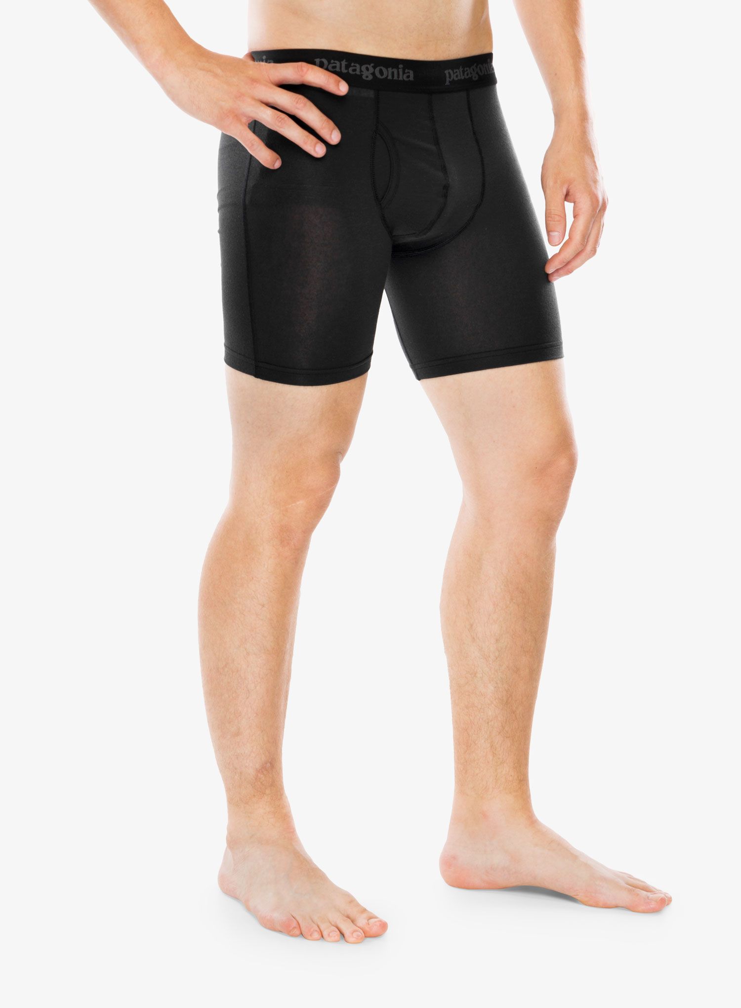 Boksarice Patagonia Essential Boxer Briefs 6 in - black