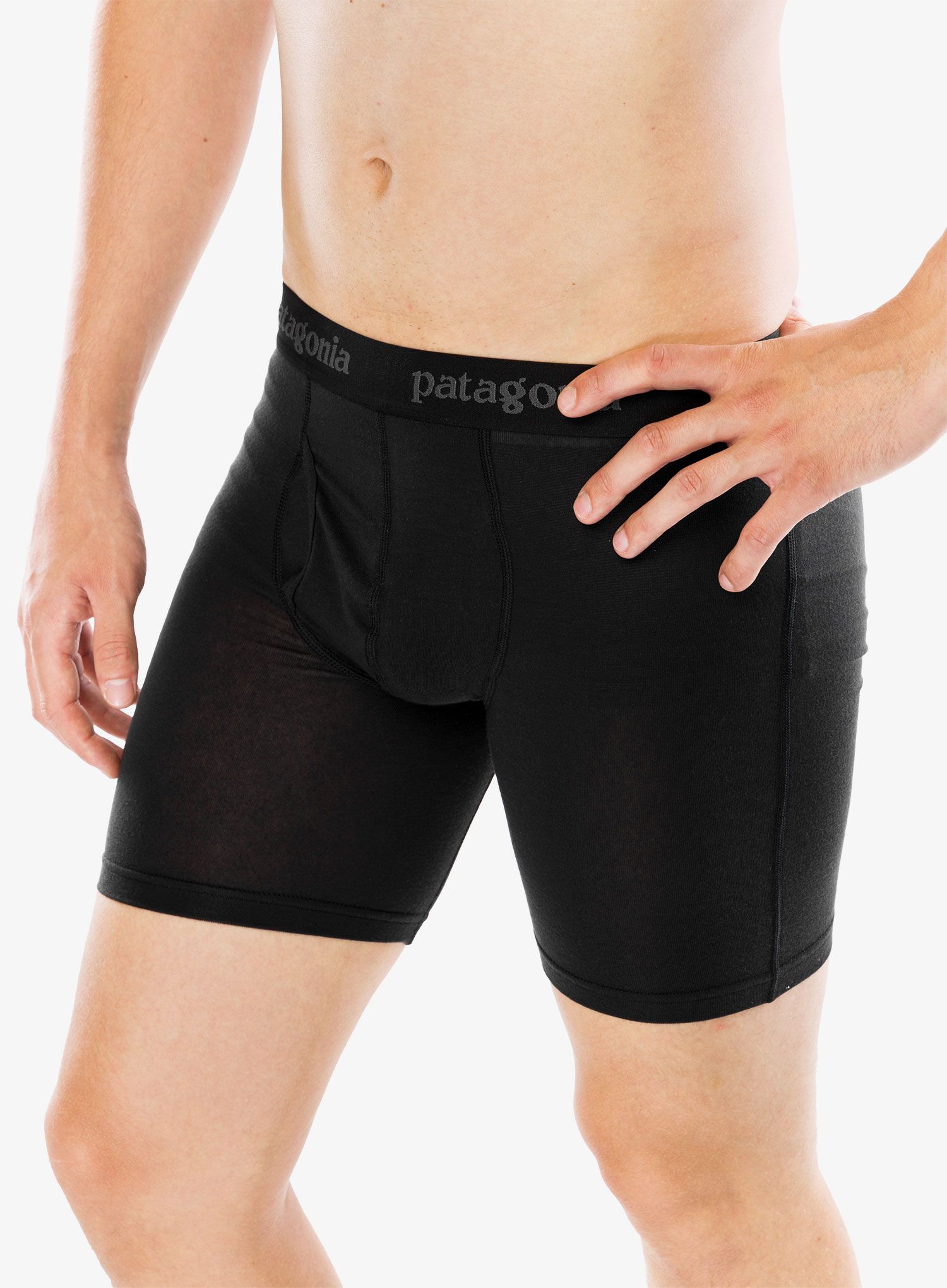 Boksarice Patagonia Essential Boxer Briefs 6 in - black
