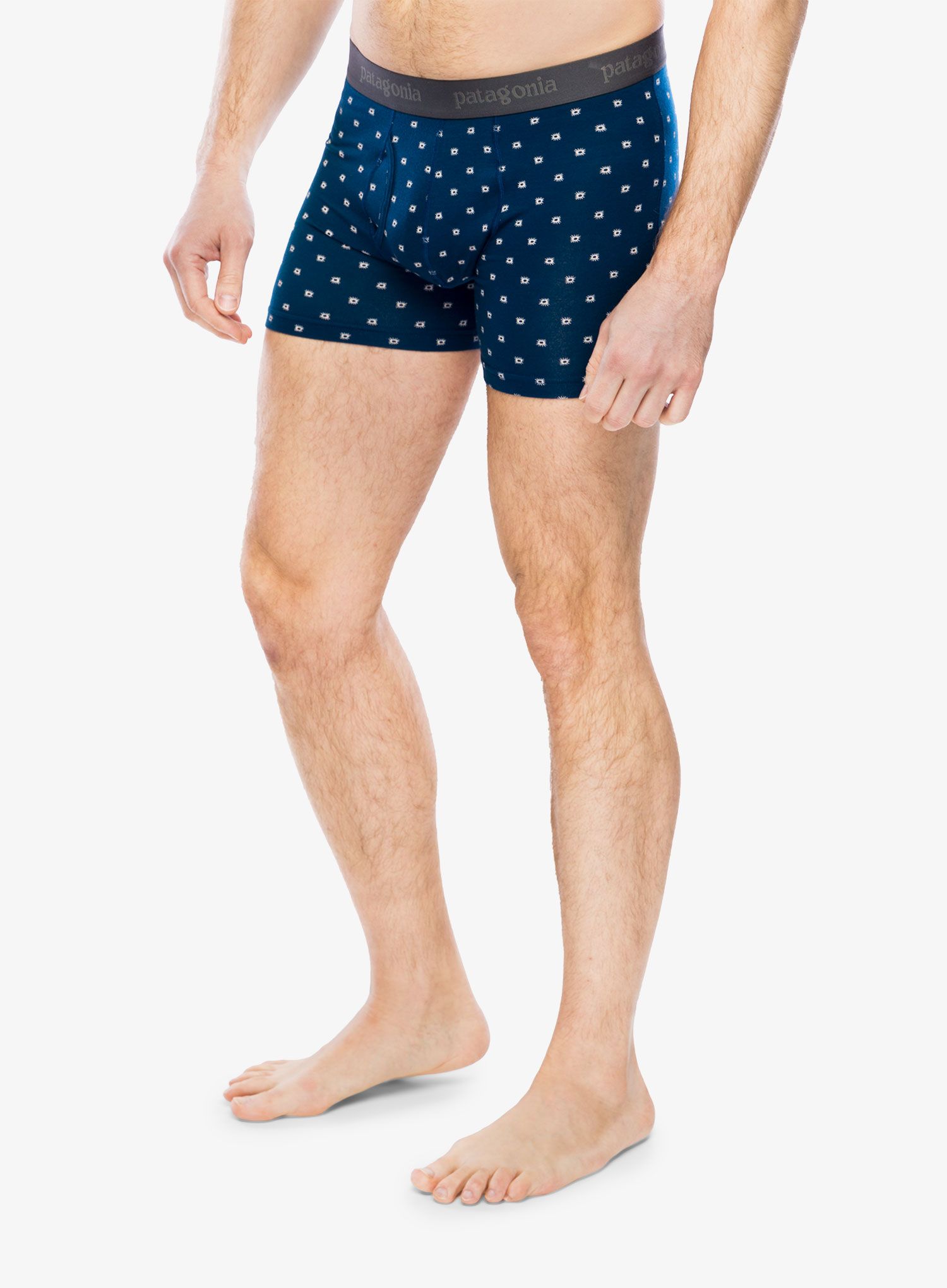 Boksarice Patagonia Essential Boxer Briefs - 3 in - sun/blue