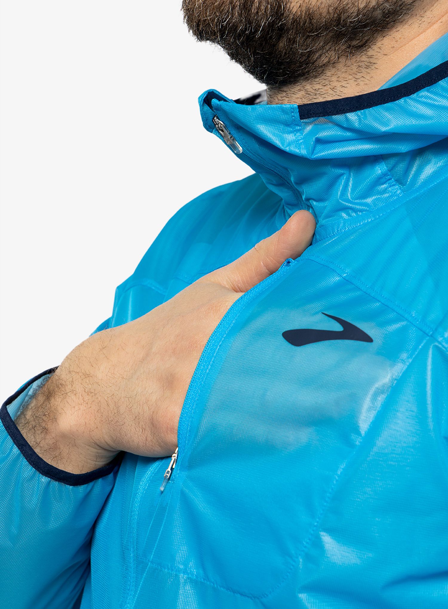 Tekaška jakna Brooks All Altitude Jacket - spring break/navy