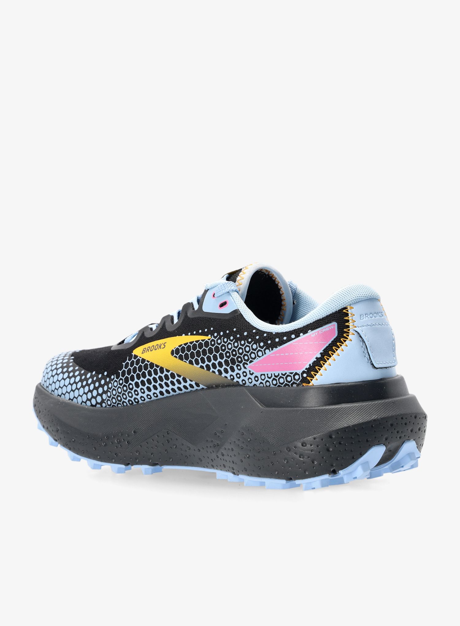 Ženski tekaški čevlji Brooks Caldera 6 - black/blue/yellow