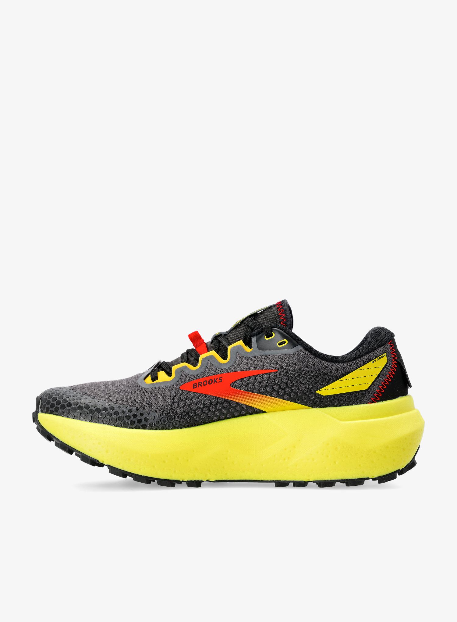 Trail tekaški čevlji Brooks Caldera 6 - black/fiery red/blazing yellow
