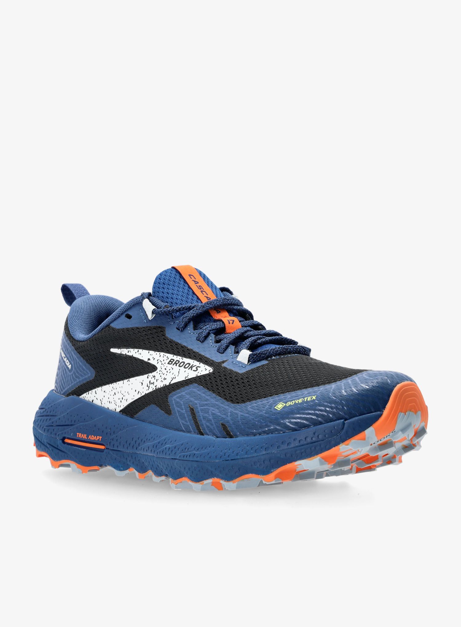 Trail tekaški čevlji Brooks Cascadia 17 GTX - black/blue/firecracker