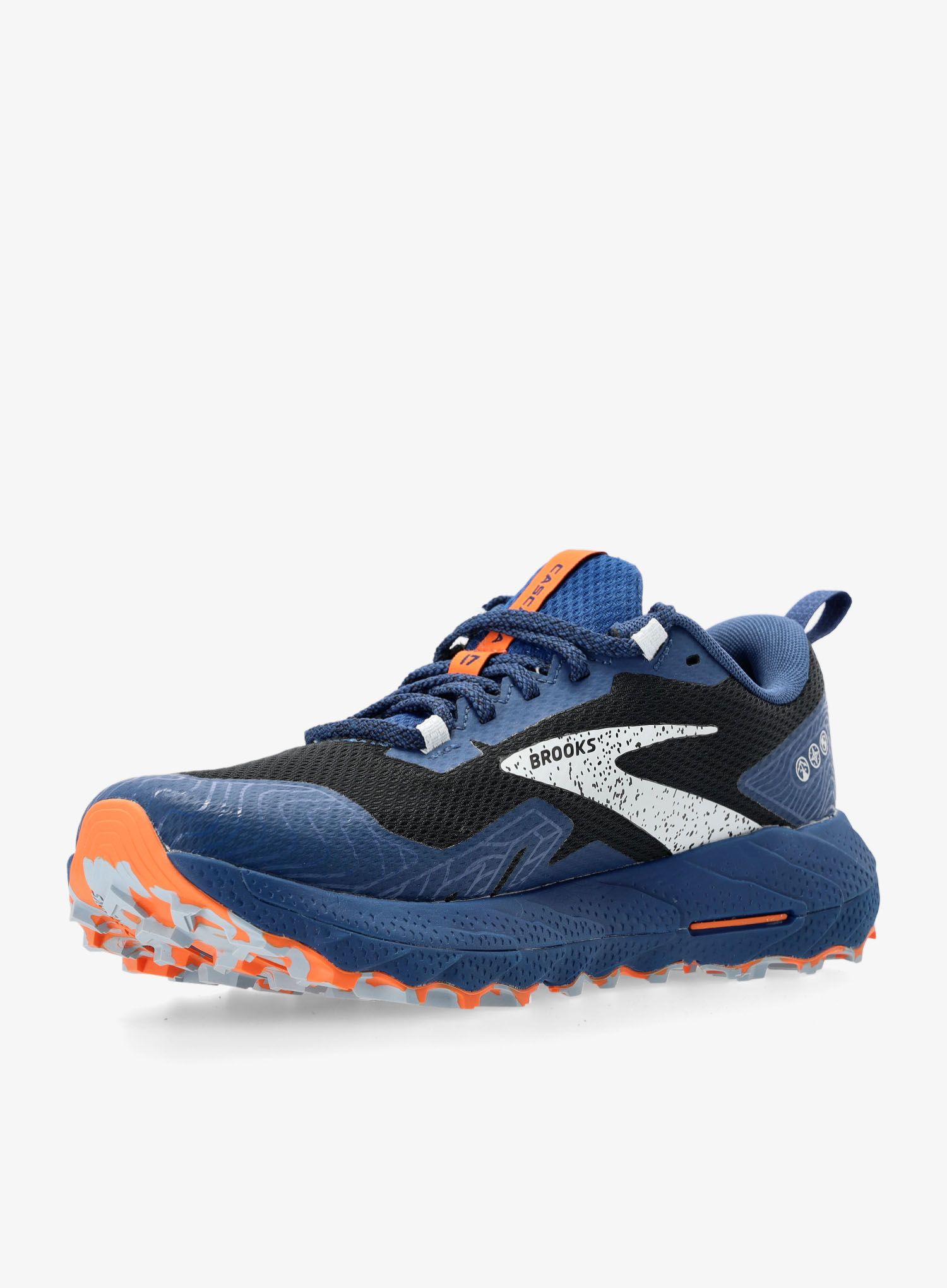 Trail tekaški čevlji Brooks Cascadia 17 GTX - black/blue/firecracker