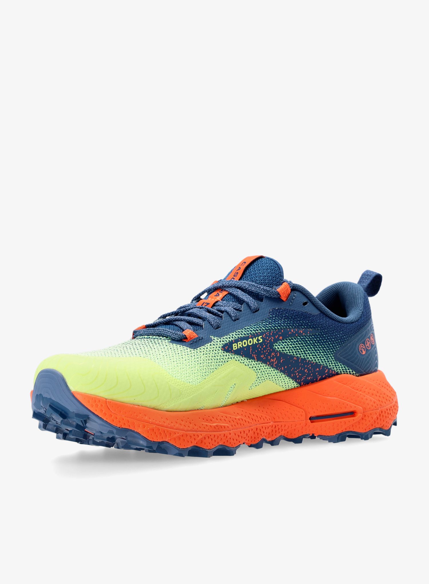 Trail tekaški čevlji Brooks Cascadia 17 - sharp green/navy/firecracker