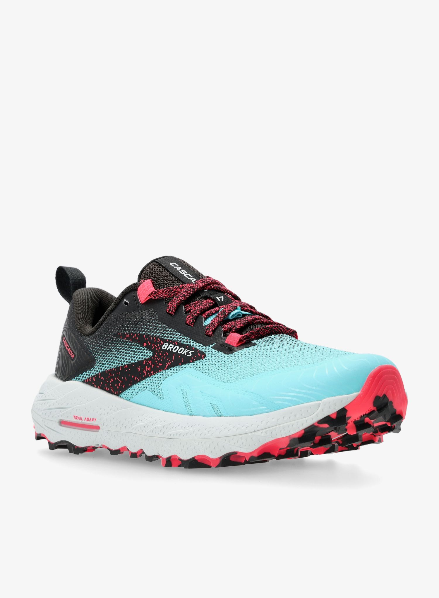 Ženski tekaški čevlji Brooks Cascadia 17 - bluefish/black/pink