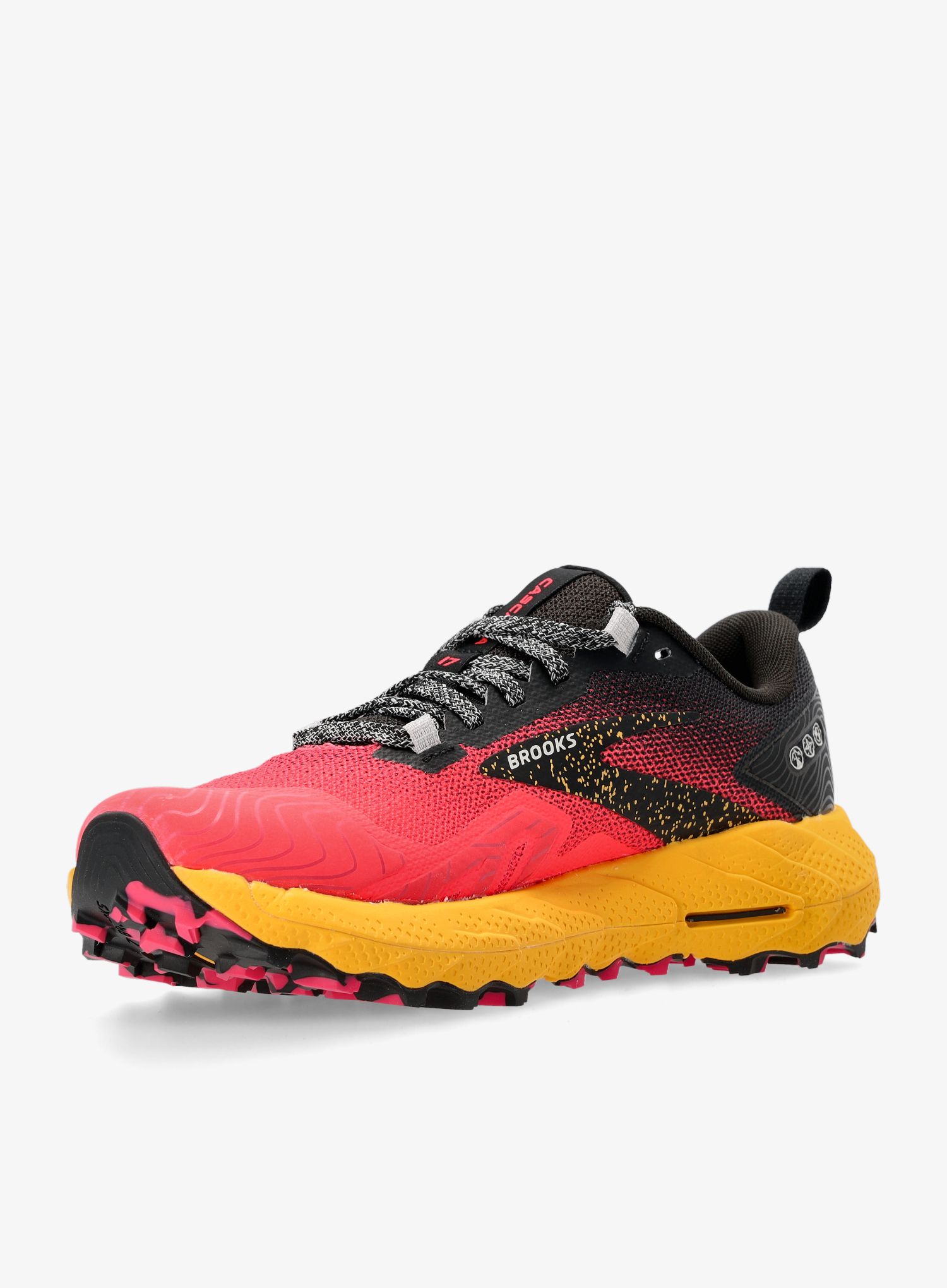 Ženski tekaški čevlji Brooks Cascadia 17 - diva pink/black/lemon