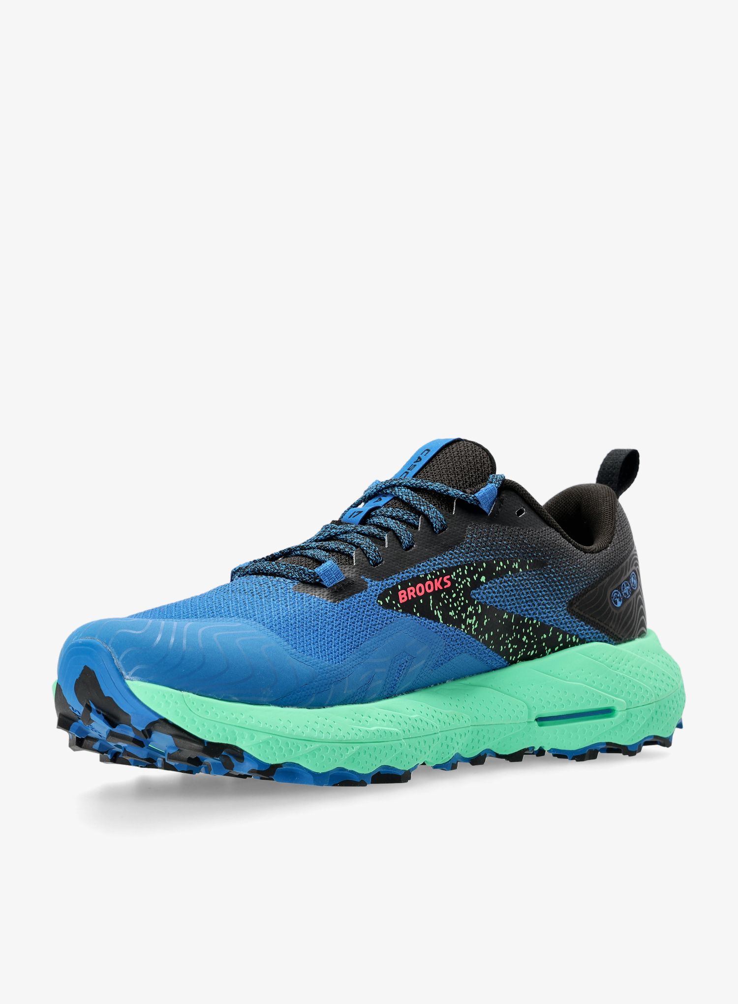 Trail tekaški čevlji Brooks Cascadia 17 - victoria blue/black/spring