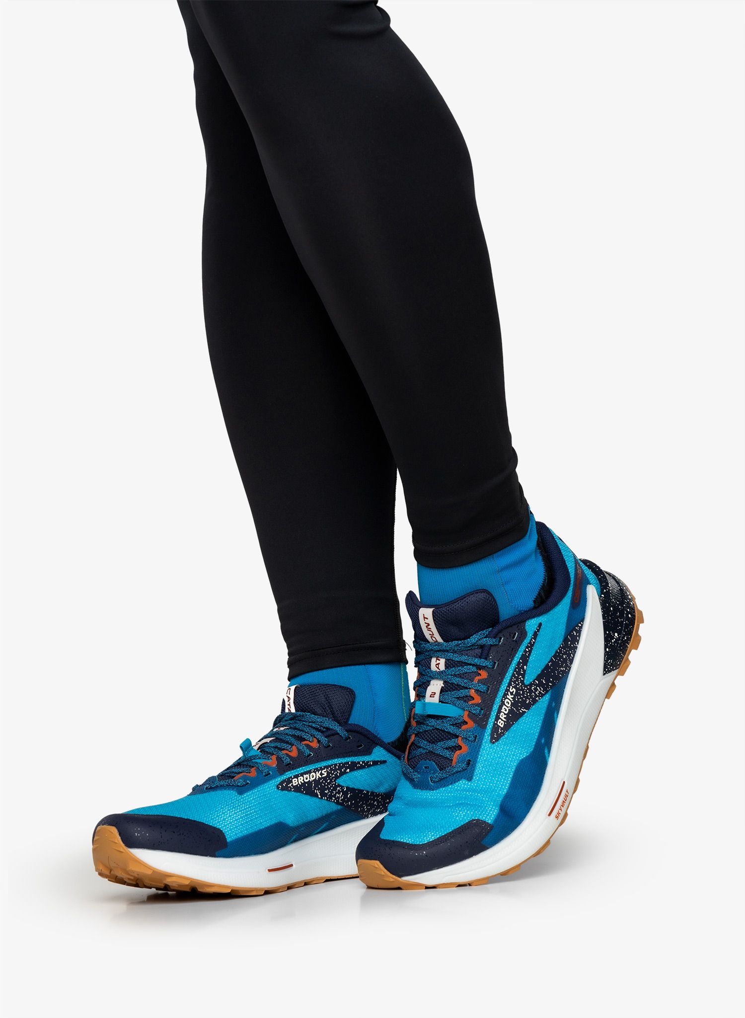 Moški tekaški čevlji Brooks Catamount 2 - peacoat/atomic blue/rooibos