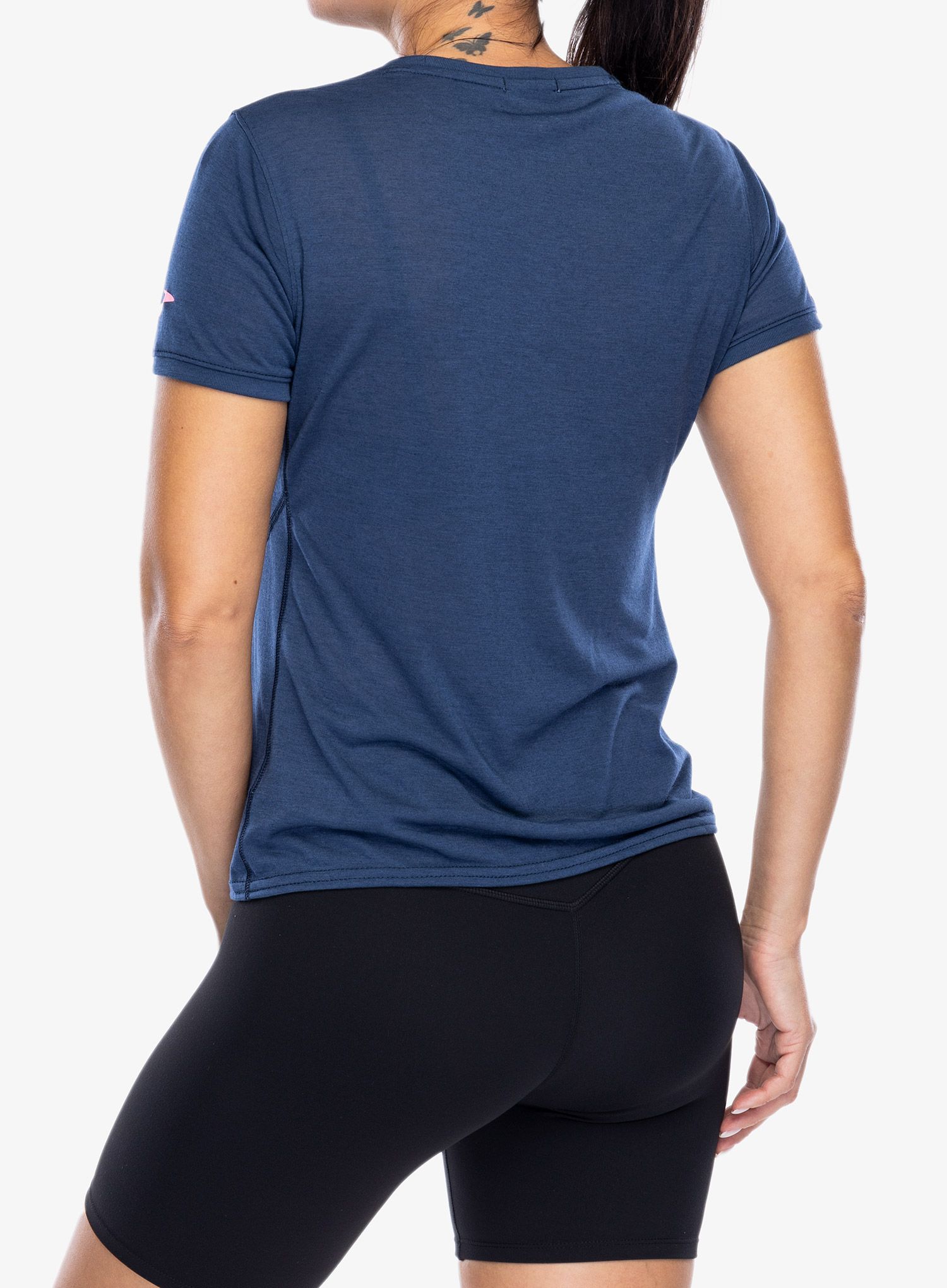 Ženska tekaška majica Brooks Distance Short Sleeve 3.0 - ocean/brooks