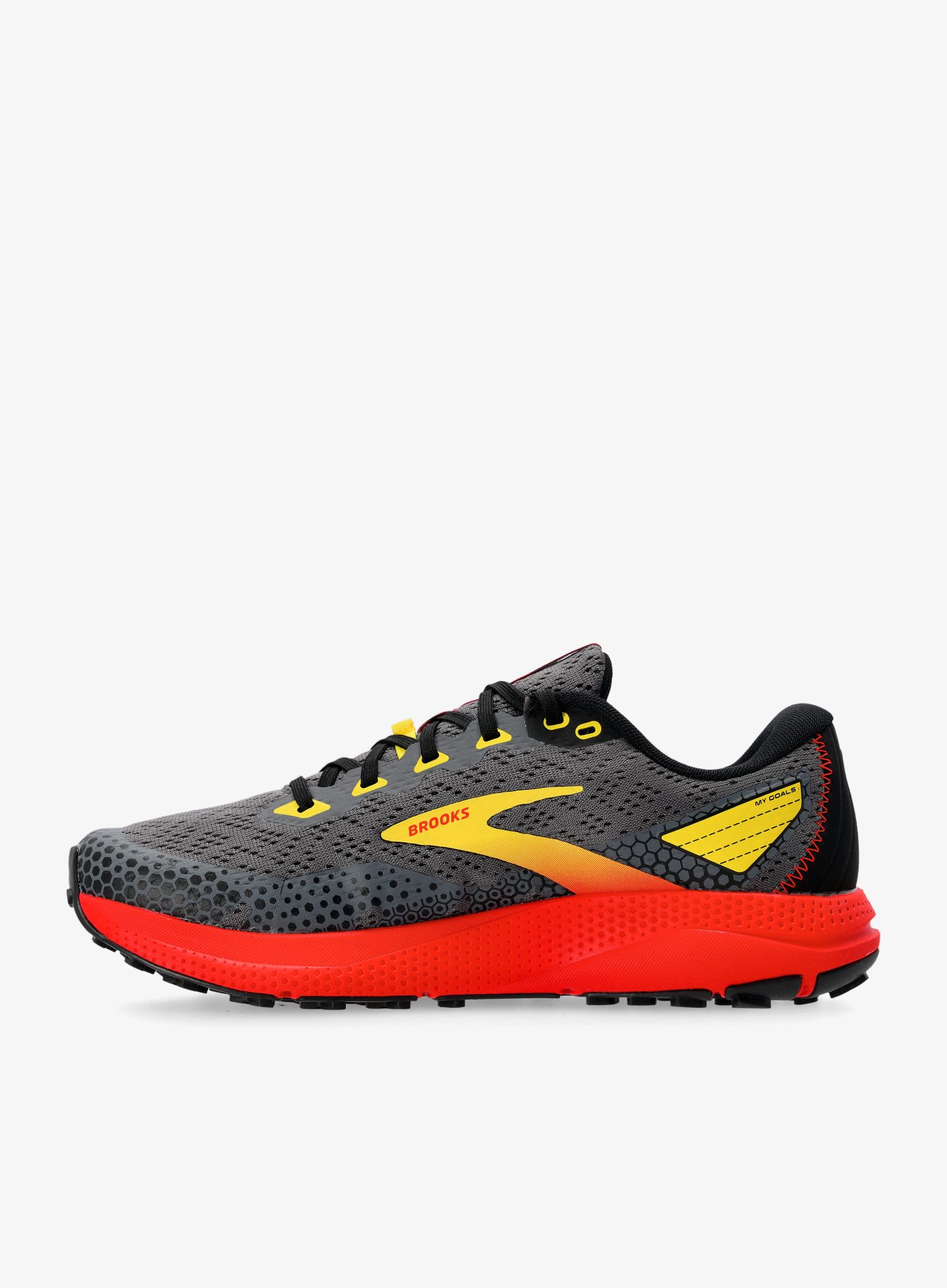 Moški tekaški čevlji Brooks Divide 3 - black/fiery red/blazing yellow