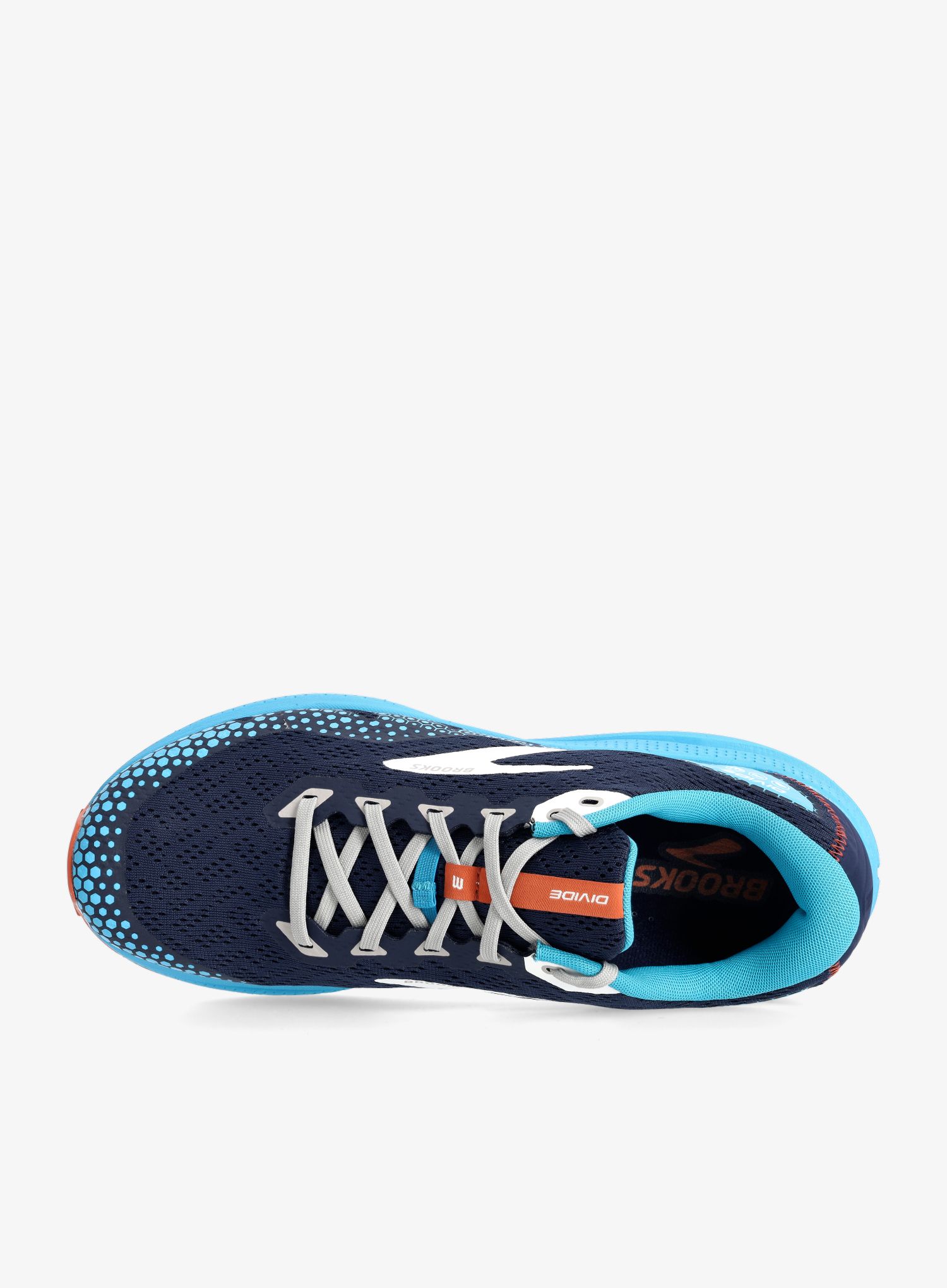 Moški tekaški čevlji Brooks Divide 3 - peacoat/atomic blue/rooibos