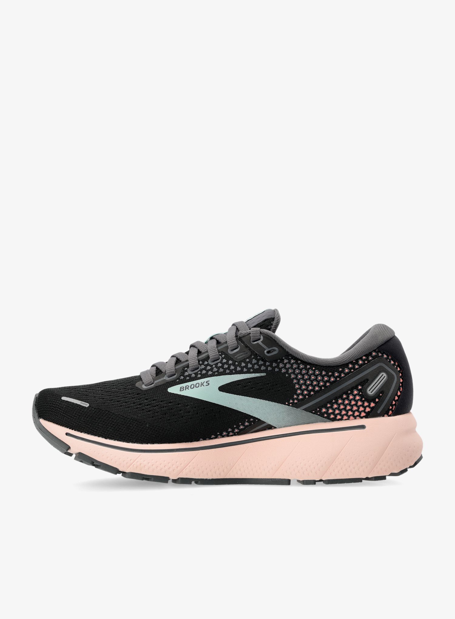Ženski tekaški čevlji Brooks Ghost 14 - black/pearl/peach