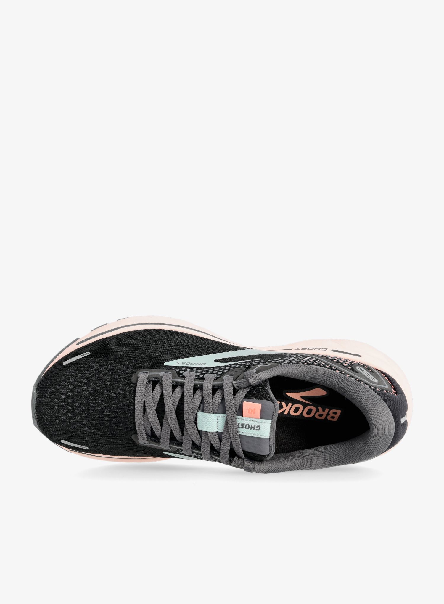 Ženski tekaški čevlji Brooks Ghost 14 - black/pearl/peach