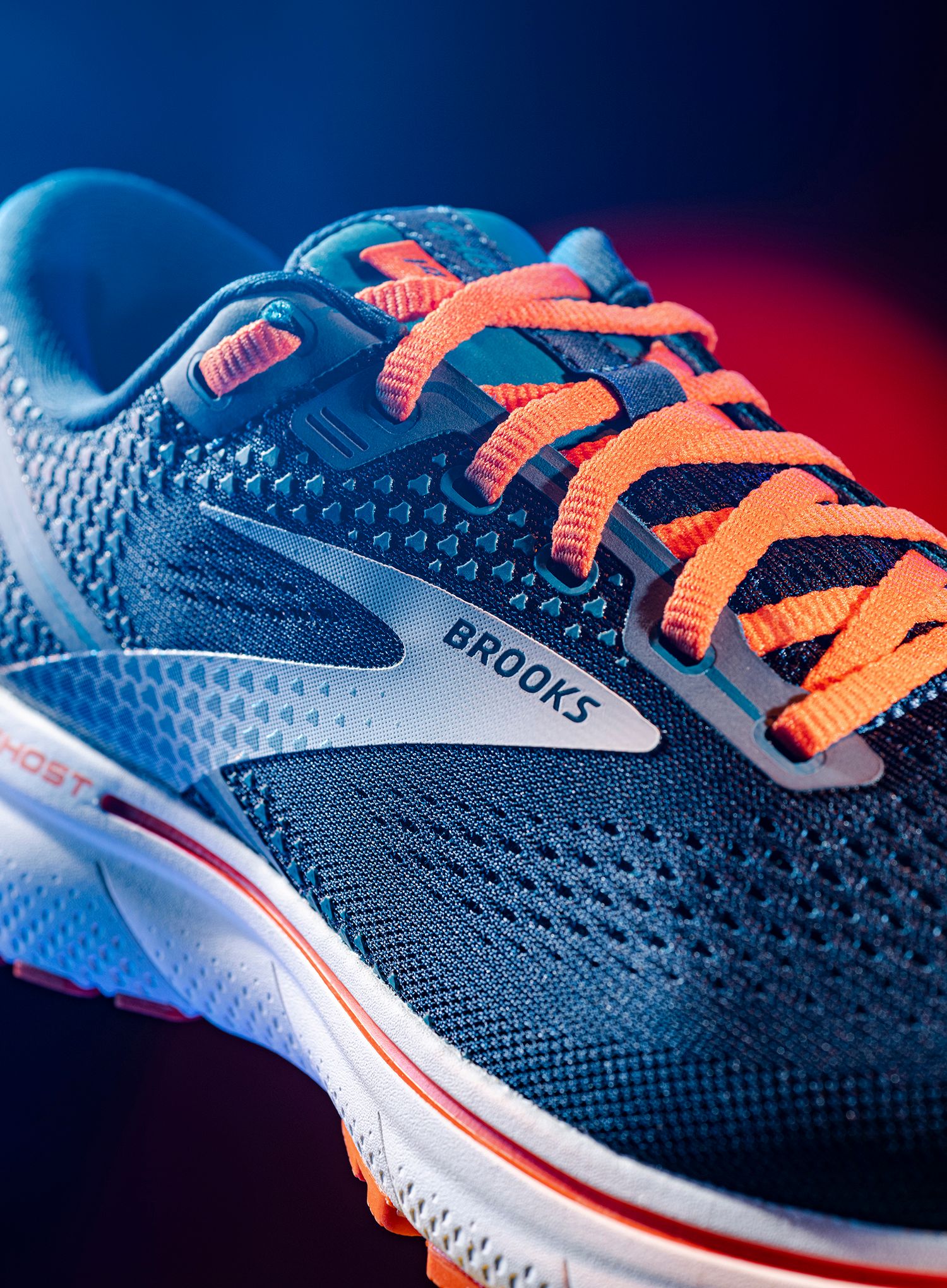 Moški čevlji Brooks Ghost 14 - titan/teal/flame
