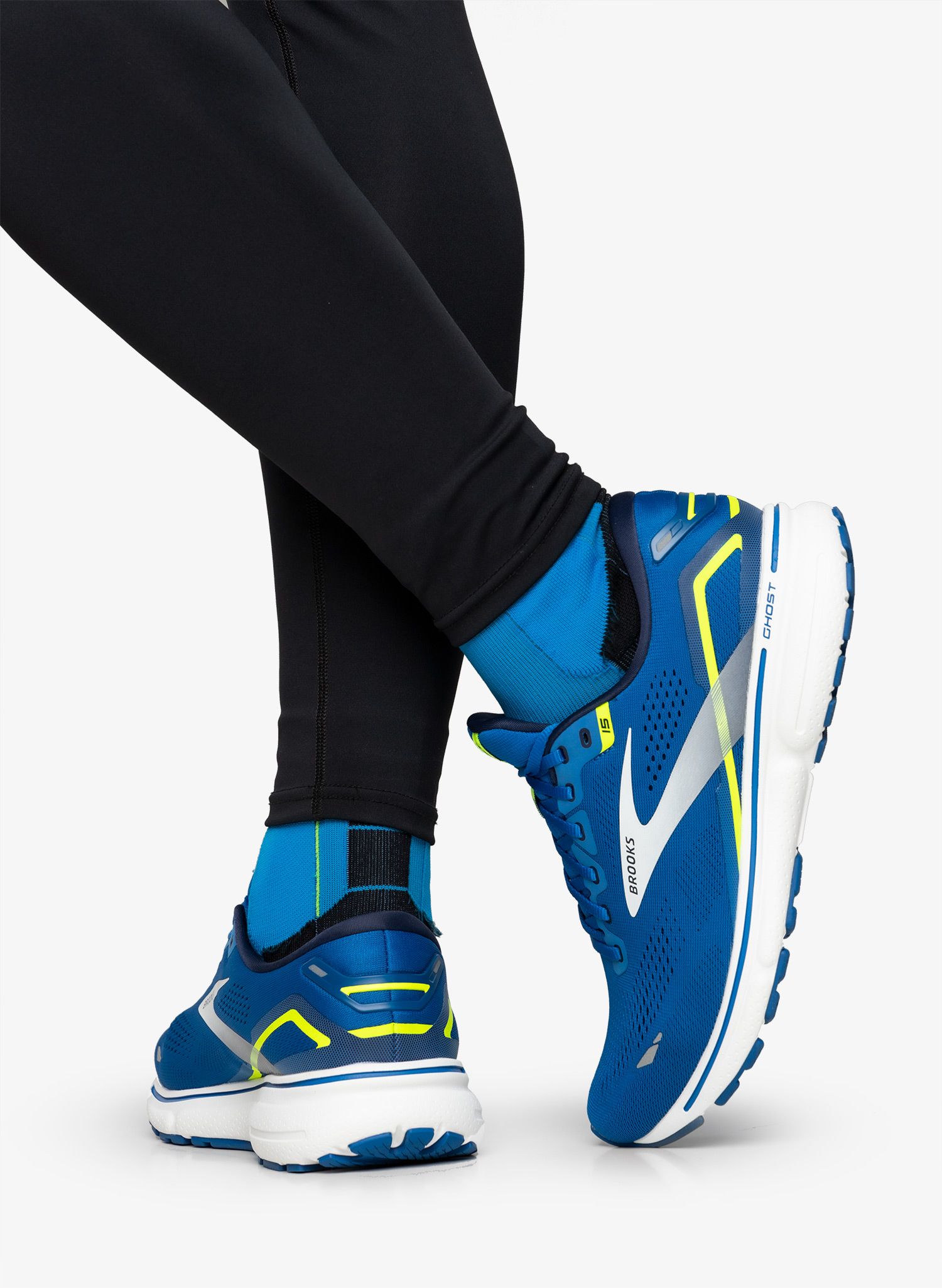 Moški tekaški čevlji Brooks Ghost 15 - blue/nightlife/white