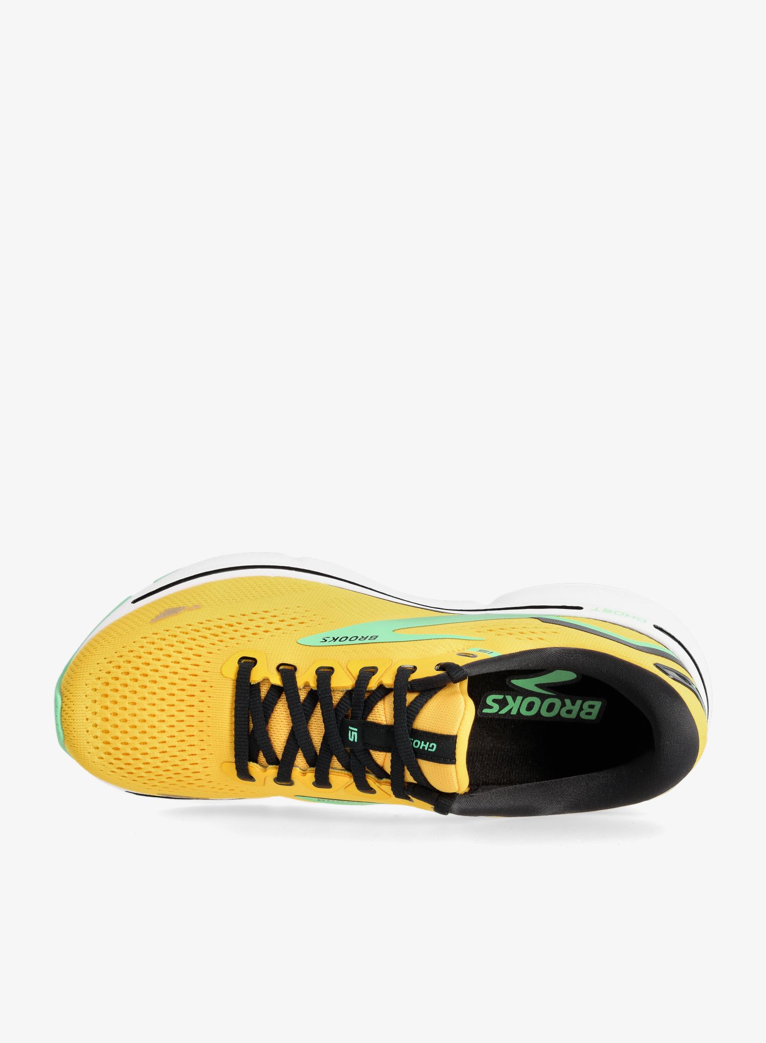 Moški tekaški čevlji Brooks Ghost 15 - lemon chrome/black/spring