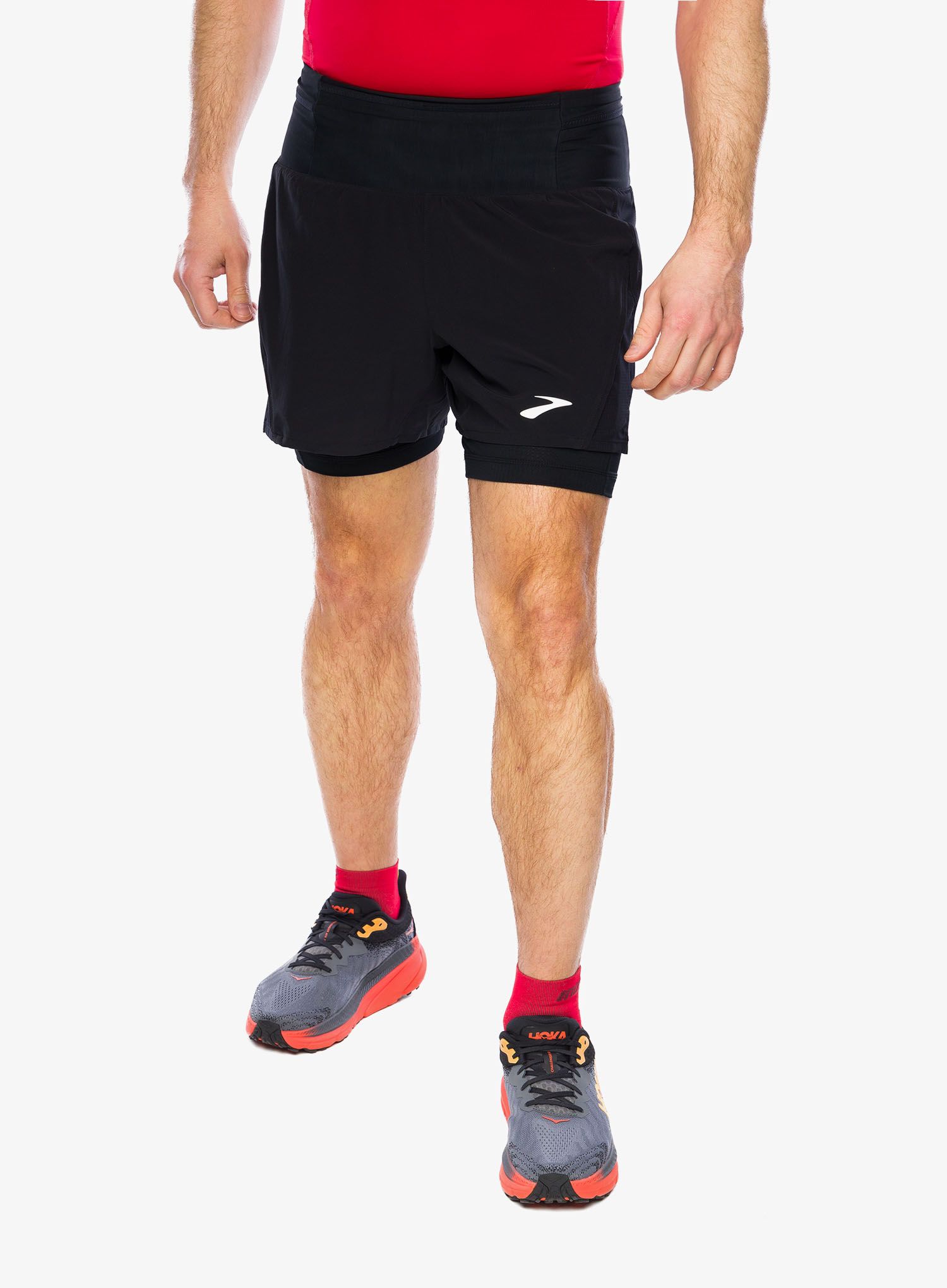 Tekaške kratke hlače Brooks High Point 3in 2-in-1 Short 2.0 - black