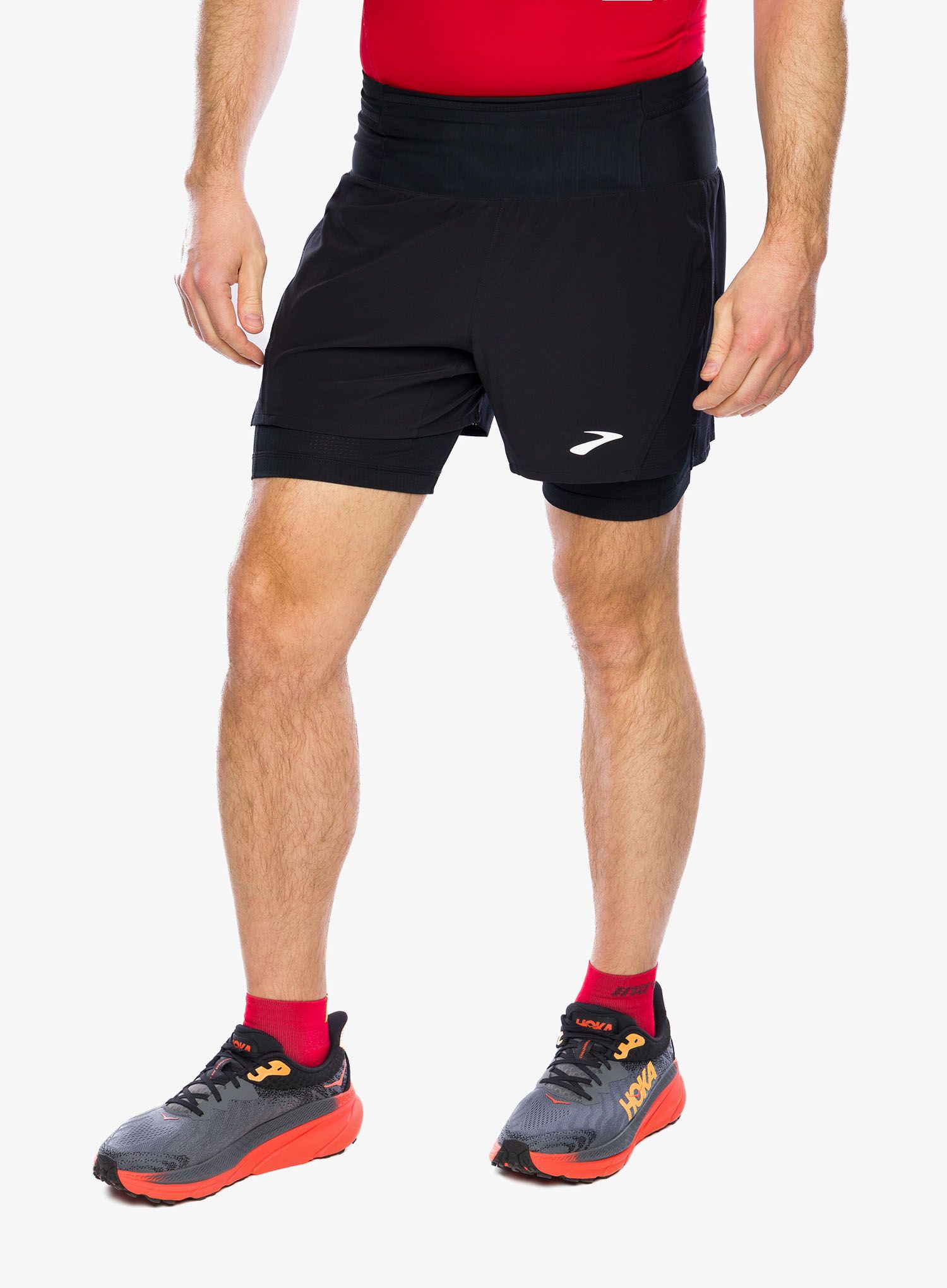 Tekaške kratke hlače Brooks High Point 3in 2-in-1 Short 2.0 - black