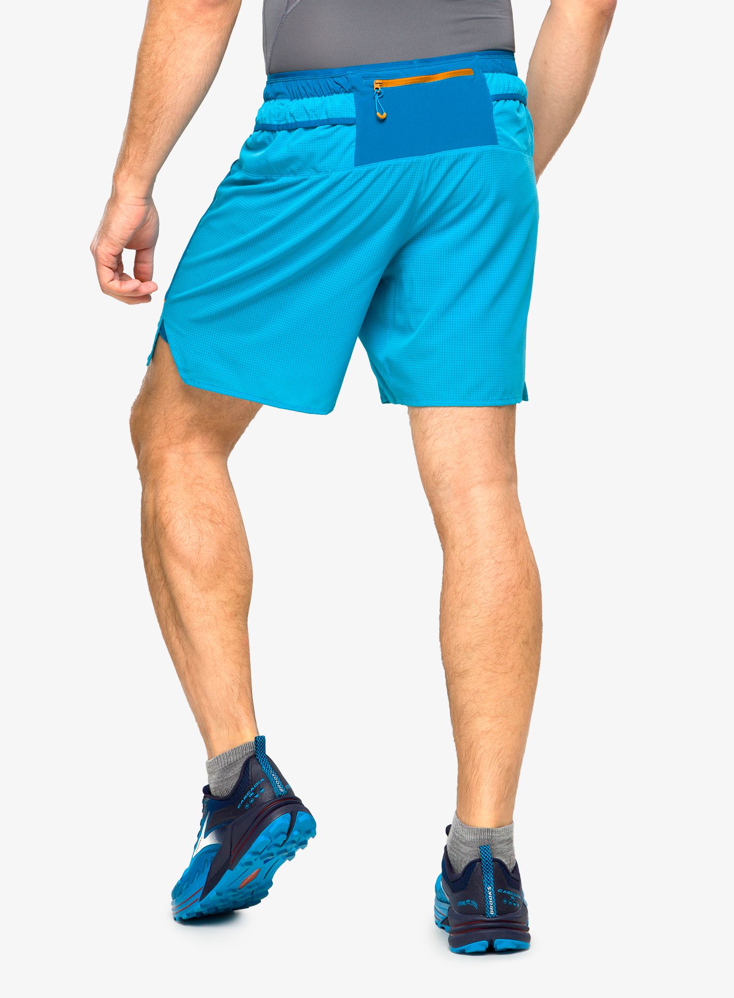 Tekaške kratke hlače Brooks High Point 7 2-in-1 Short - hyper blue/mist/pacific