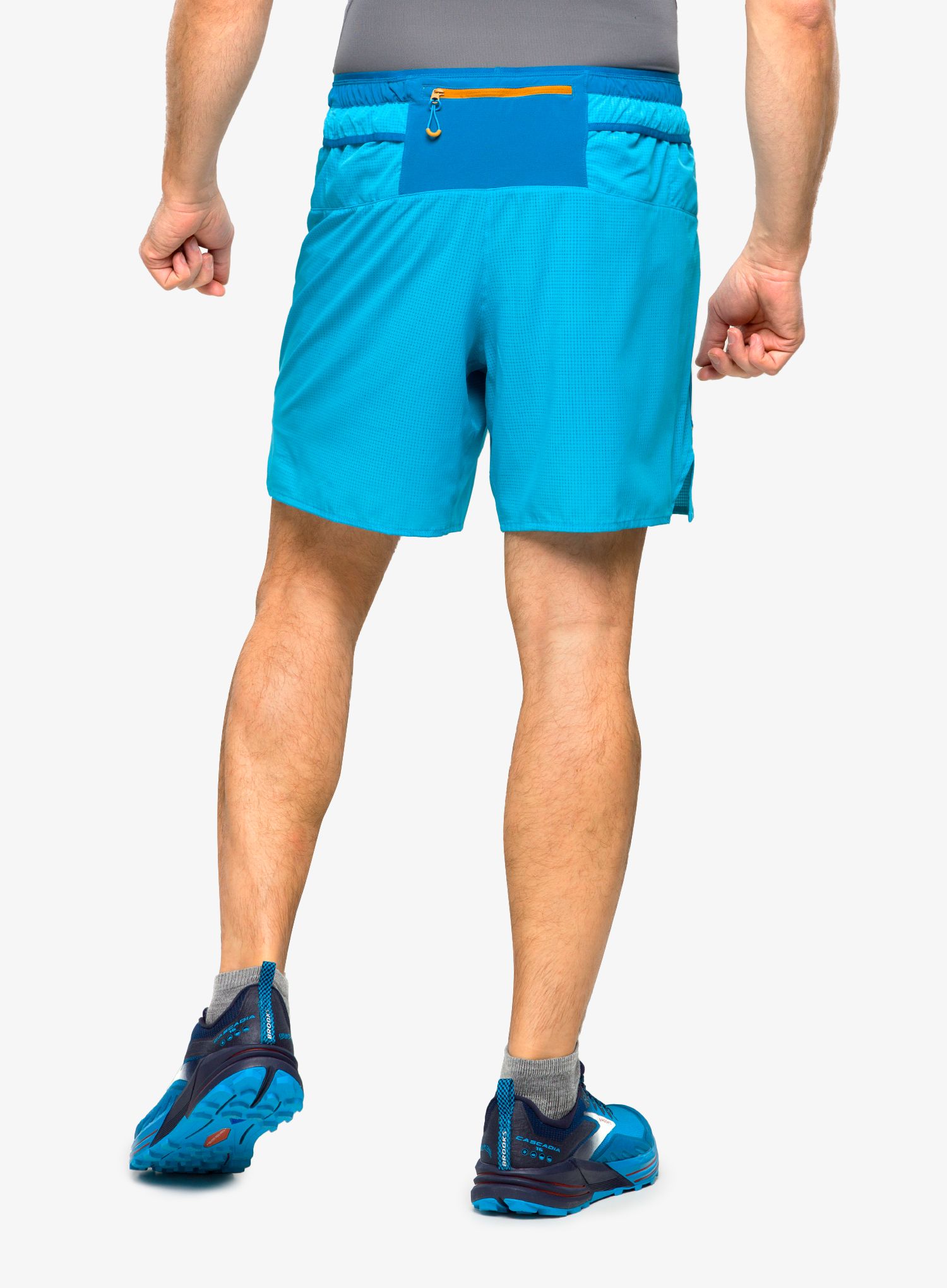 Tekaške kratke hlače Brooks High Point 7 2-in-1 Short - hyper blue/mist/pacific