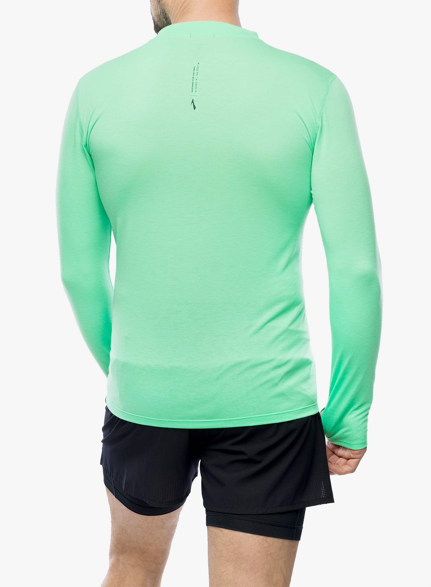 Tekaška jopica Brooks High Point Long Sleeve - hyper green
