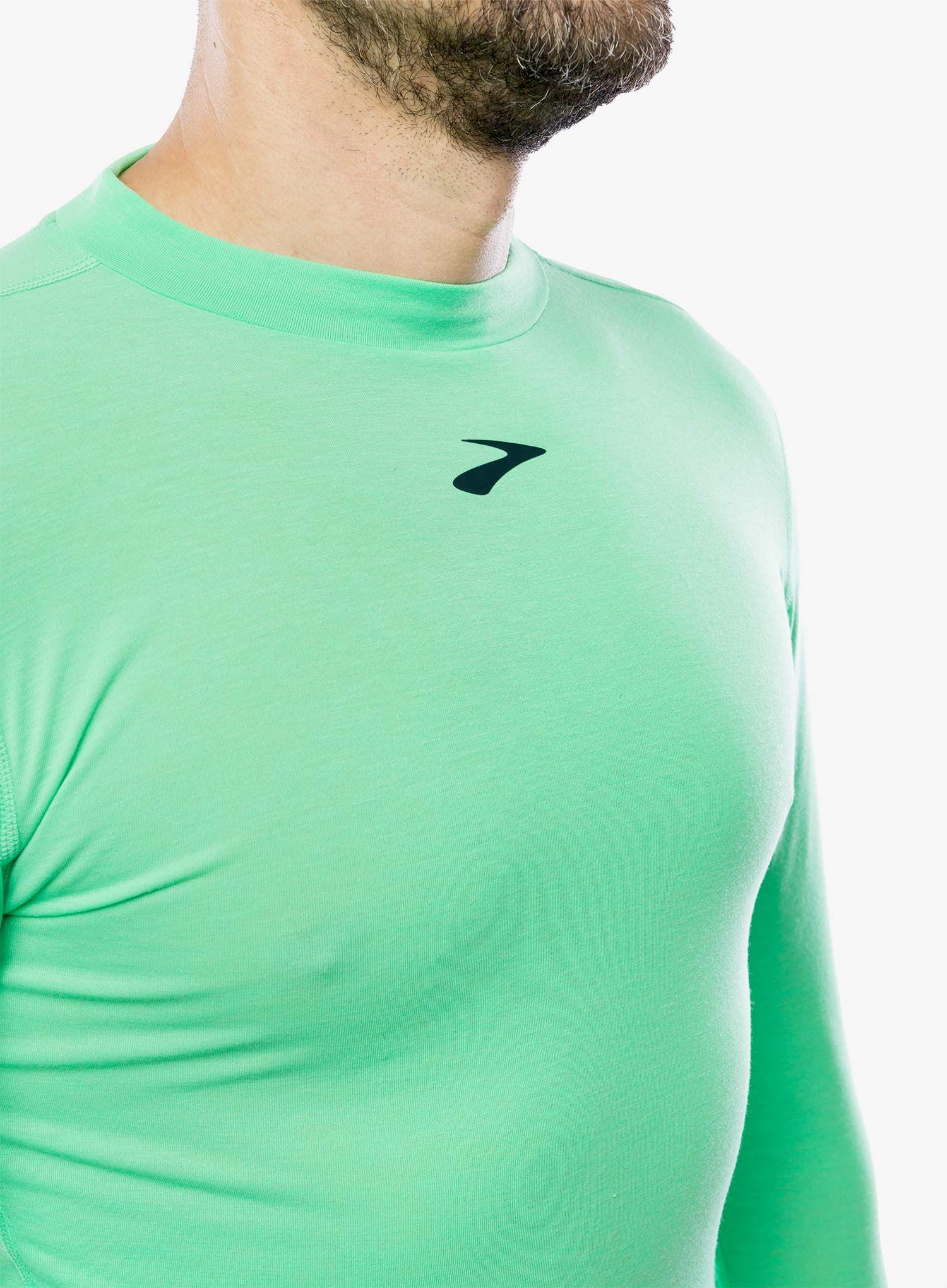Tekaška jopica Brooks High Point Long Sleeve - hyper green